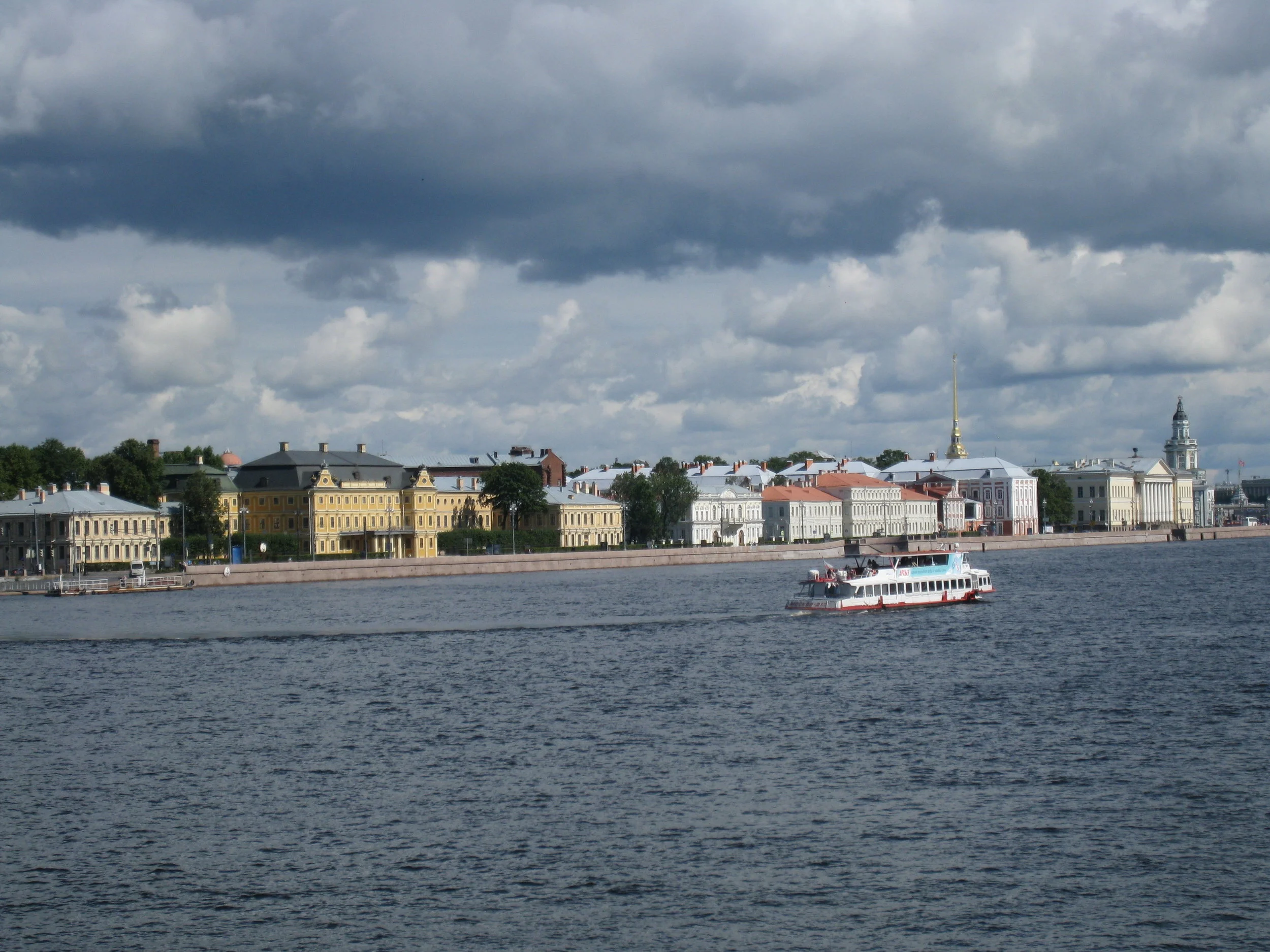  St. Petersburg--Neva River view towards Vasillyev Island 