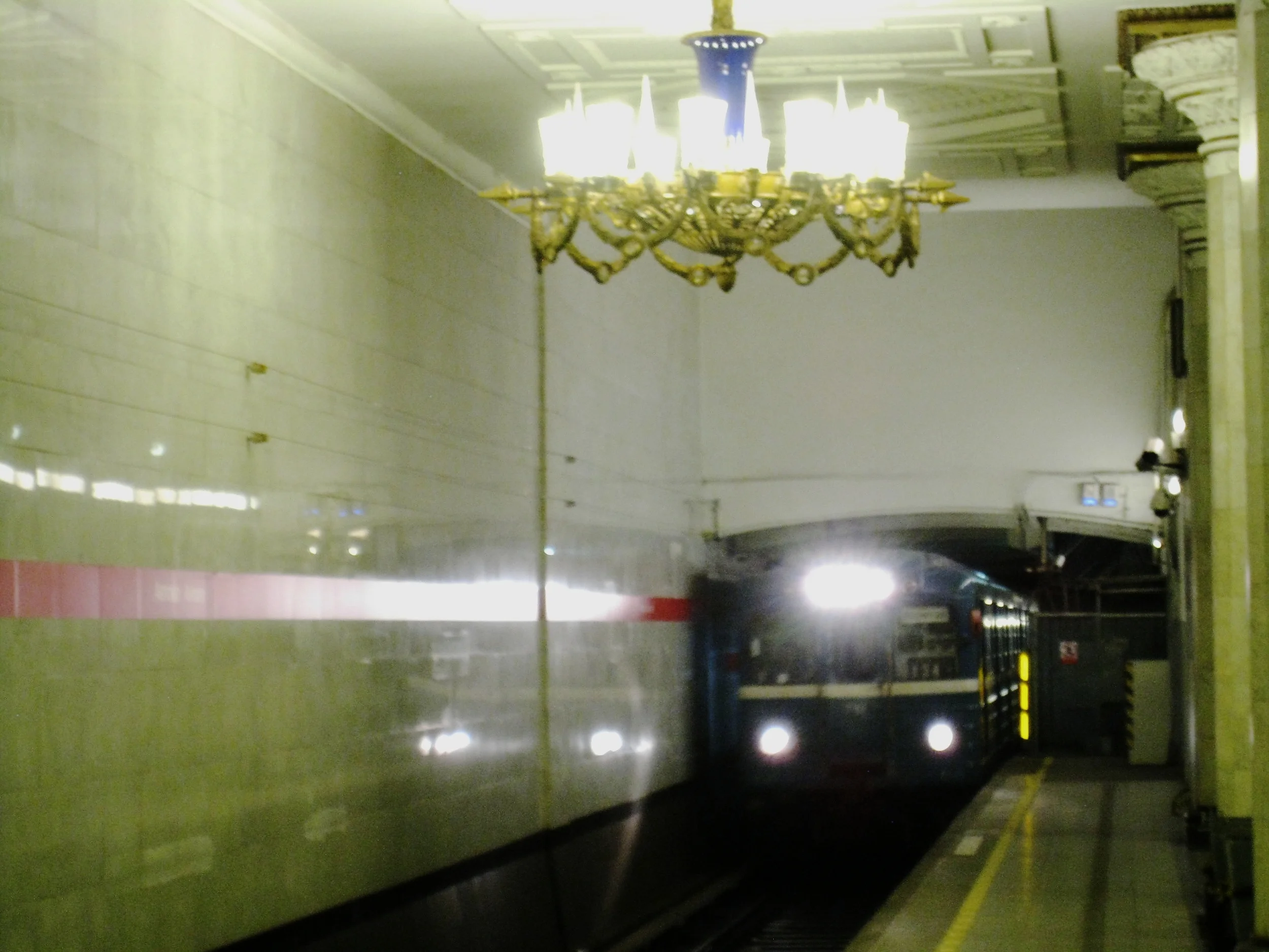  St. Petersburg--Metro Station--Train Arriving 