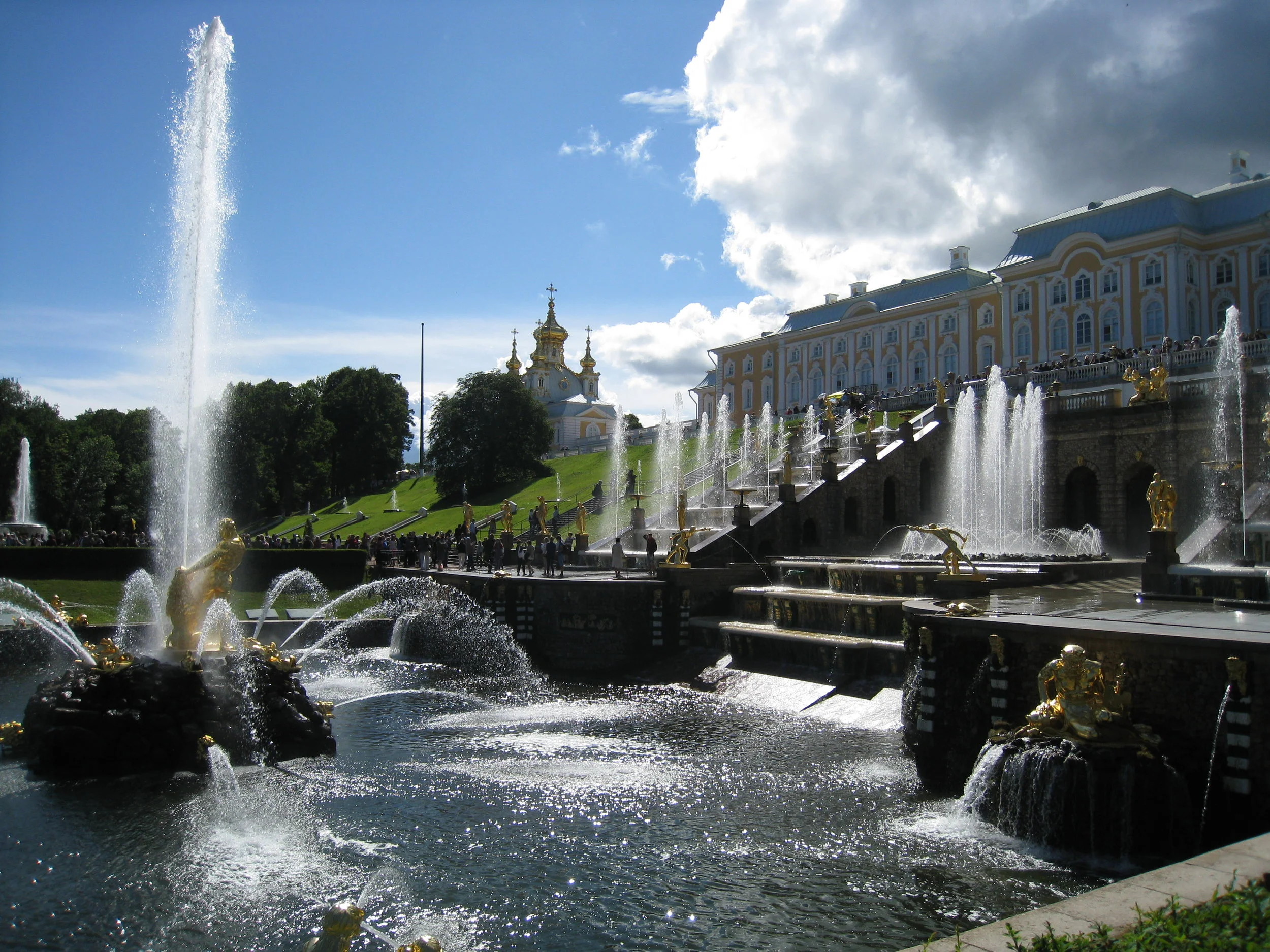  St. Petersburg--Peterhof--The Palace and fountains (No photographs allowed inside) 