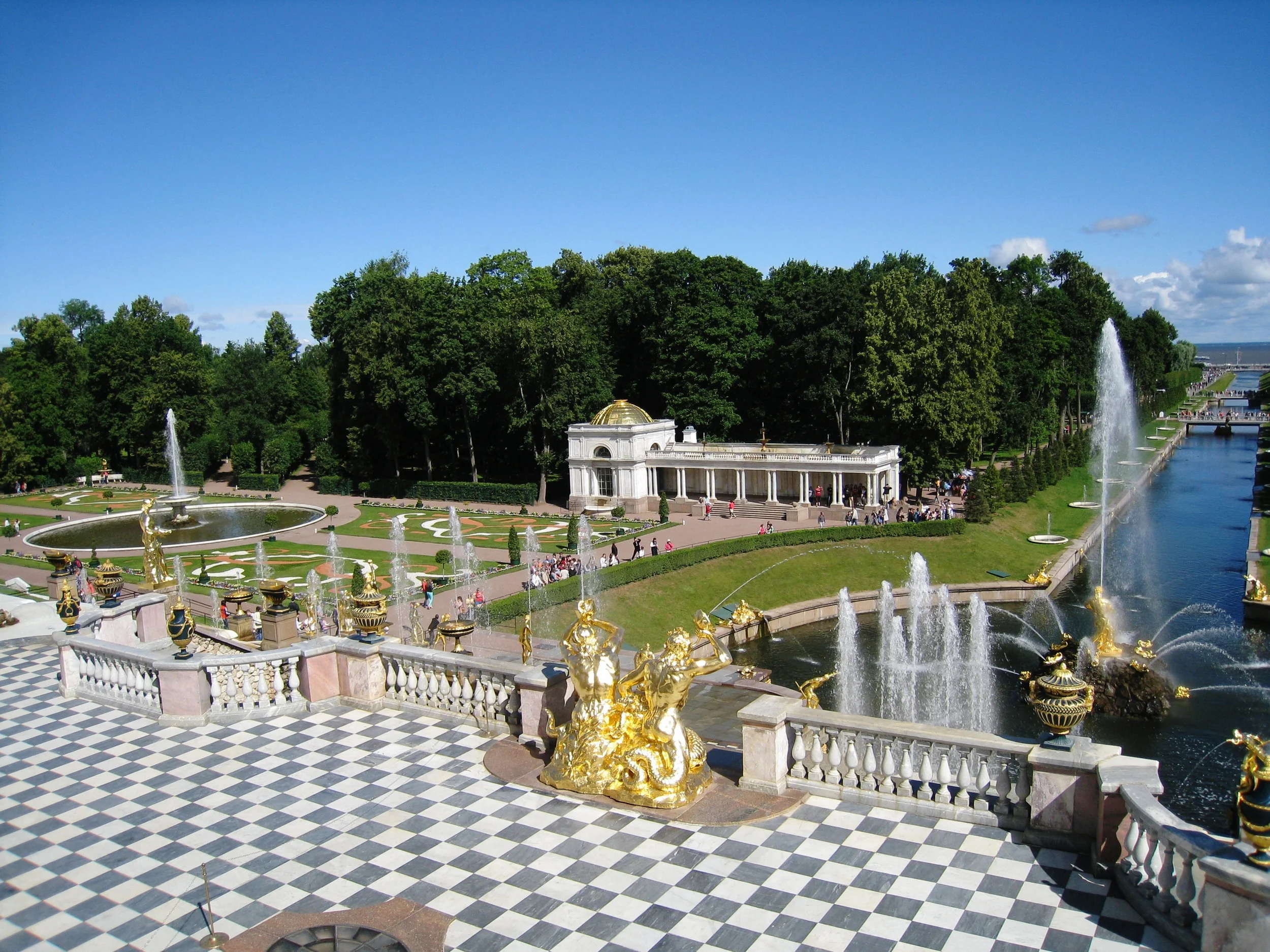  St. Petersburg--Peterhof--From the Palace looking to the Bay of Finland 