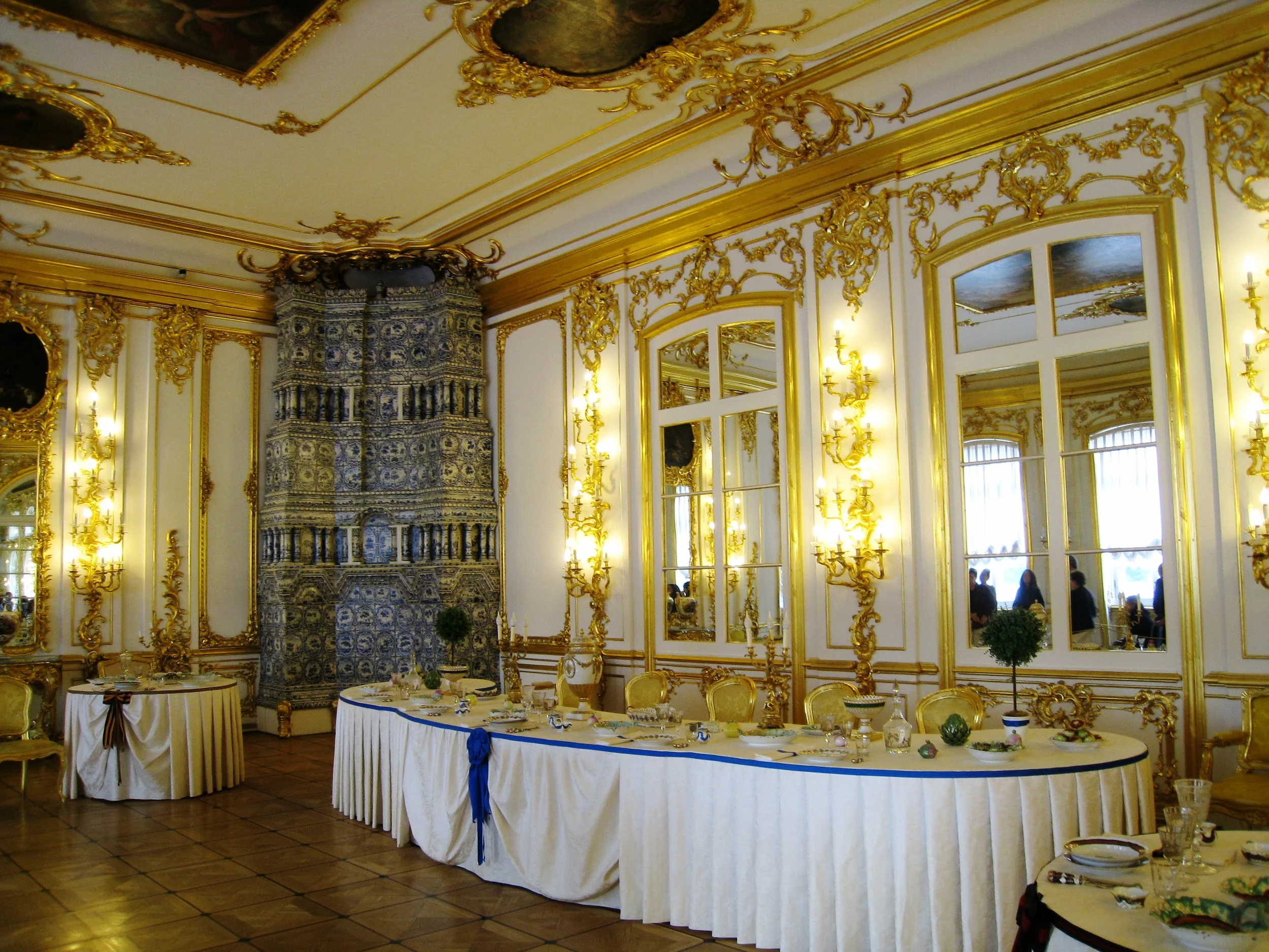  Puskin (Catherine Palace)--Interior--Dining Room 