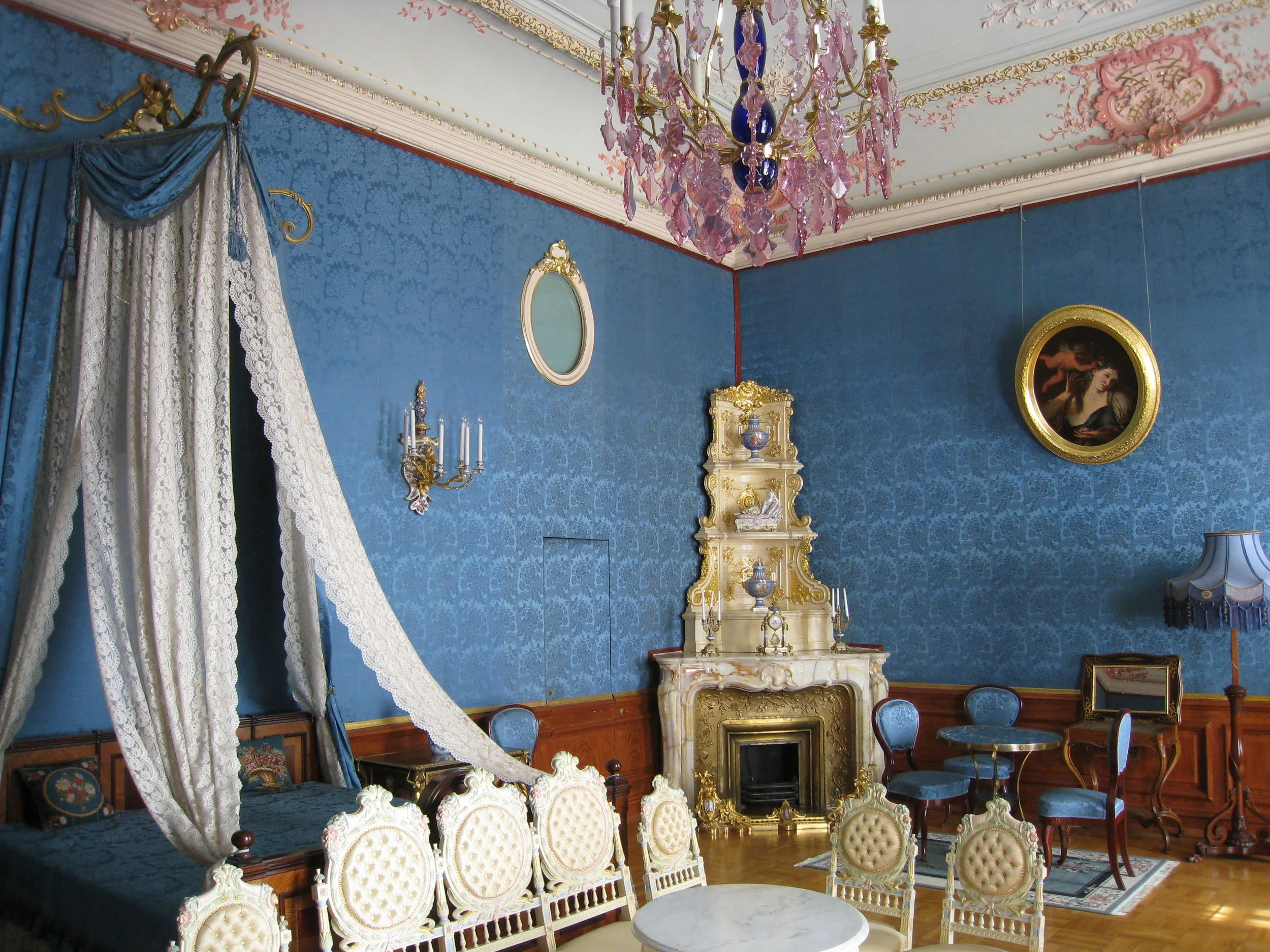  St. Petersburg--Yusupov Palace--Interior--Bedroom for show only 