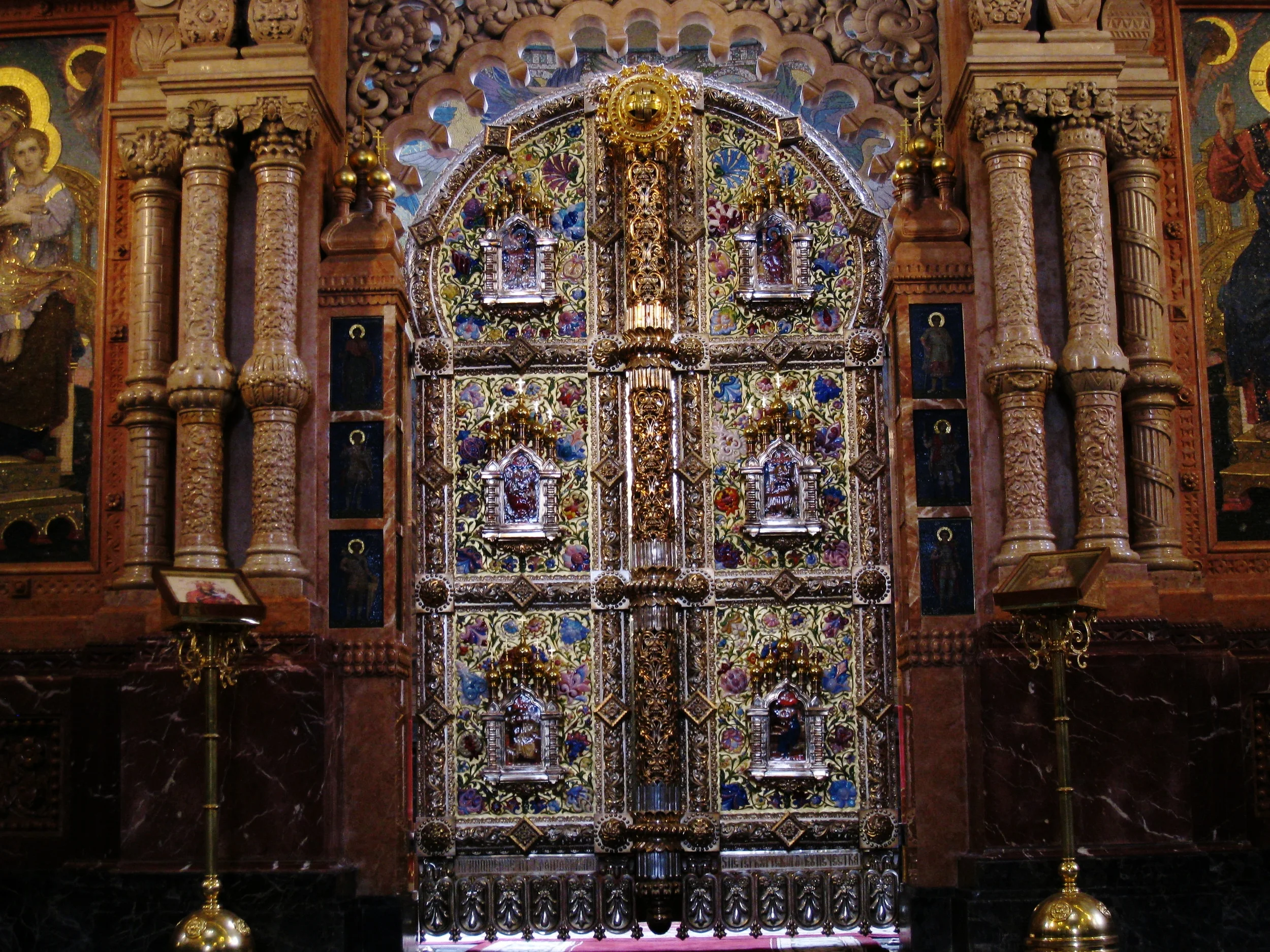  St. Petersburg--The Church on Spilled Blood--Interior--Altar detail 