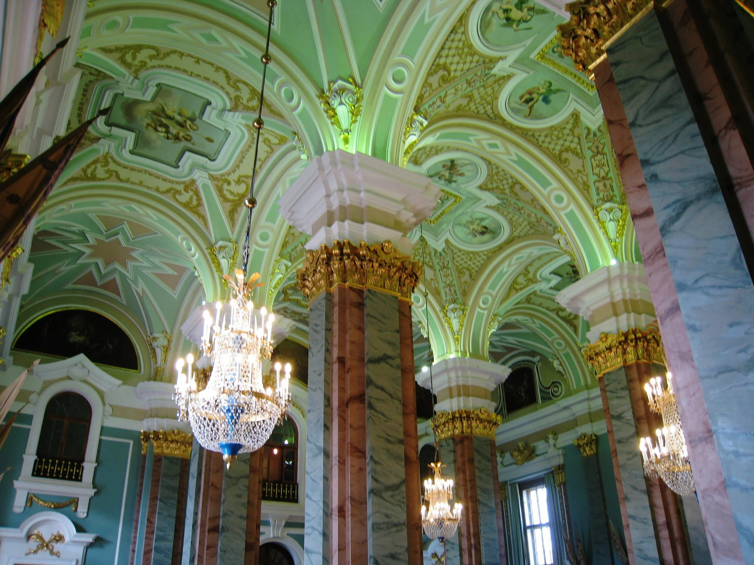  St. Petersburg--Peter and Paul Fortress--Peter and Paul Church--Interior ceiling 
