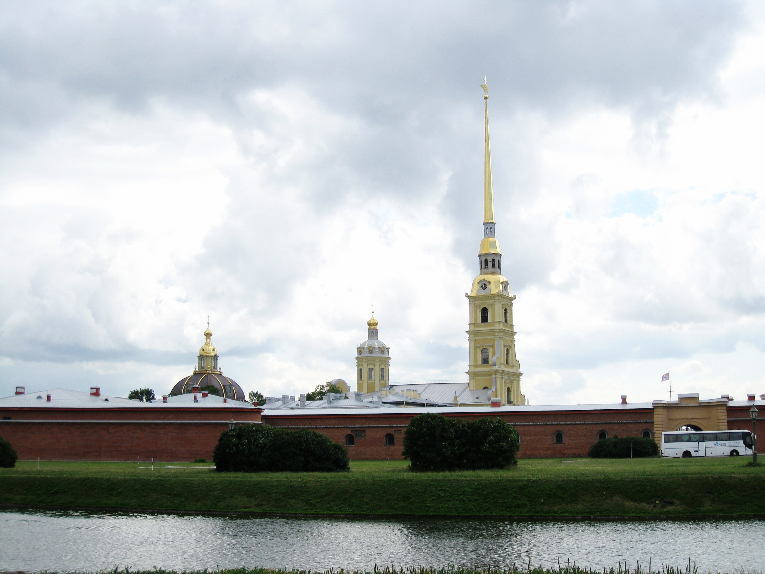  St. Petersburg--Peter and Paul Fortress-- fortifications and church 