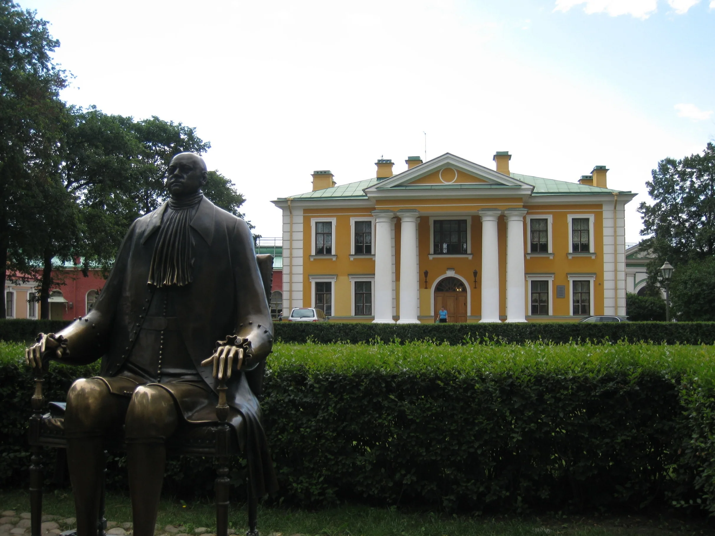 St. Petersburg--Peter and Paul Fortress--Peter the Great in from of the Officer's House 