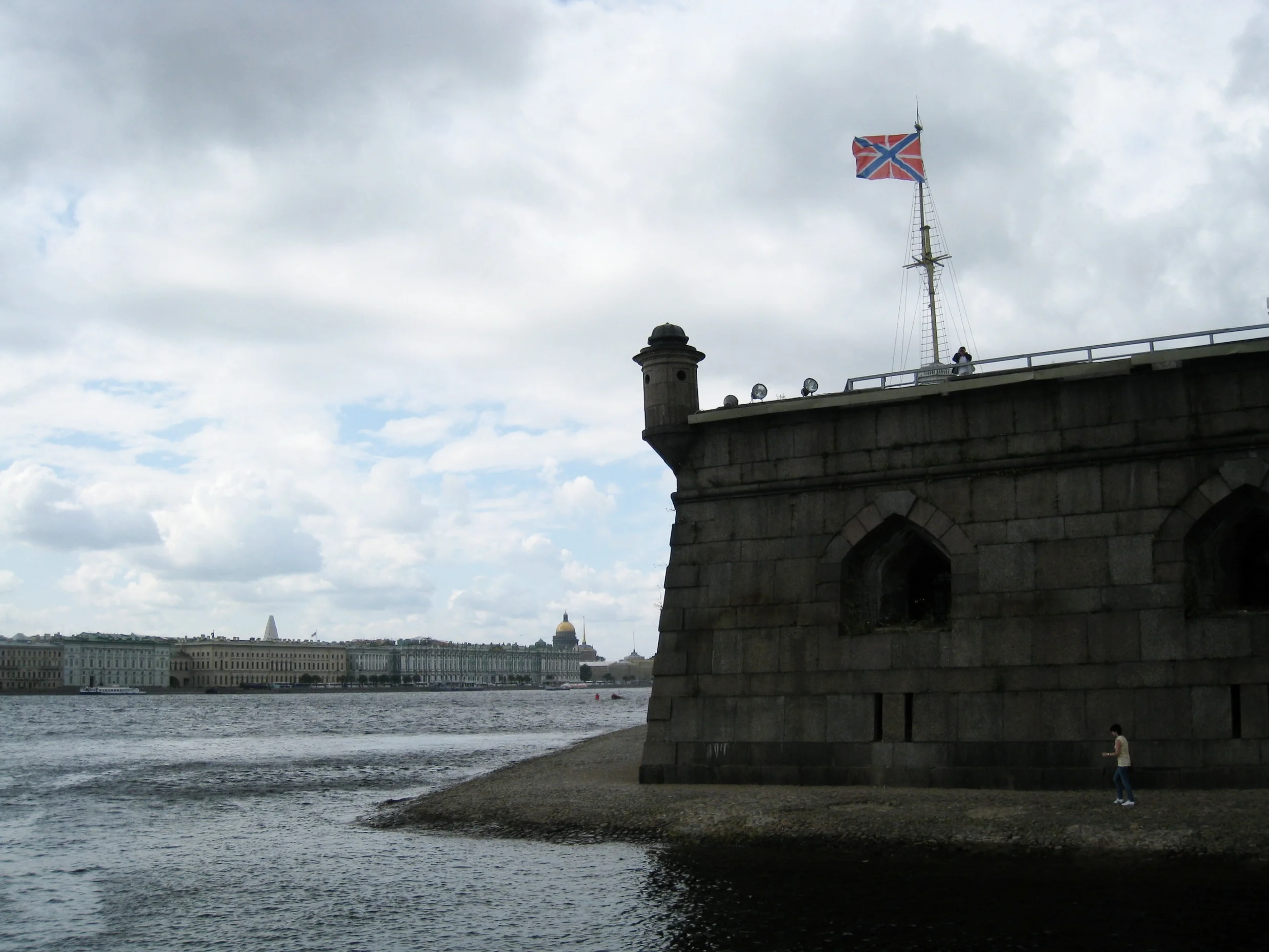  St. Petersburg--Peter and Paul Fortress--The Neva looking towards the Hermitage and St. Isaac's Church 