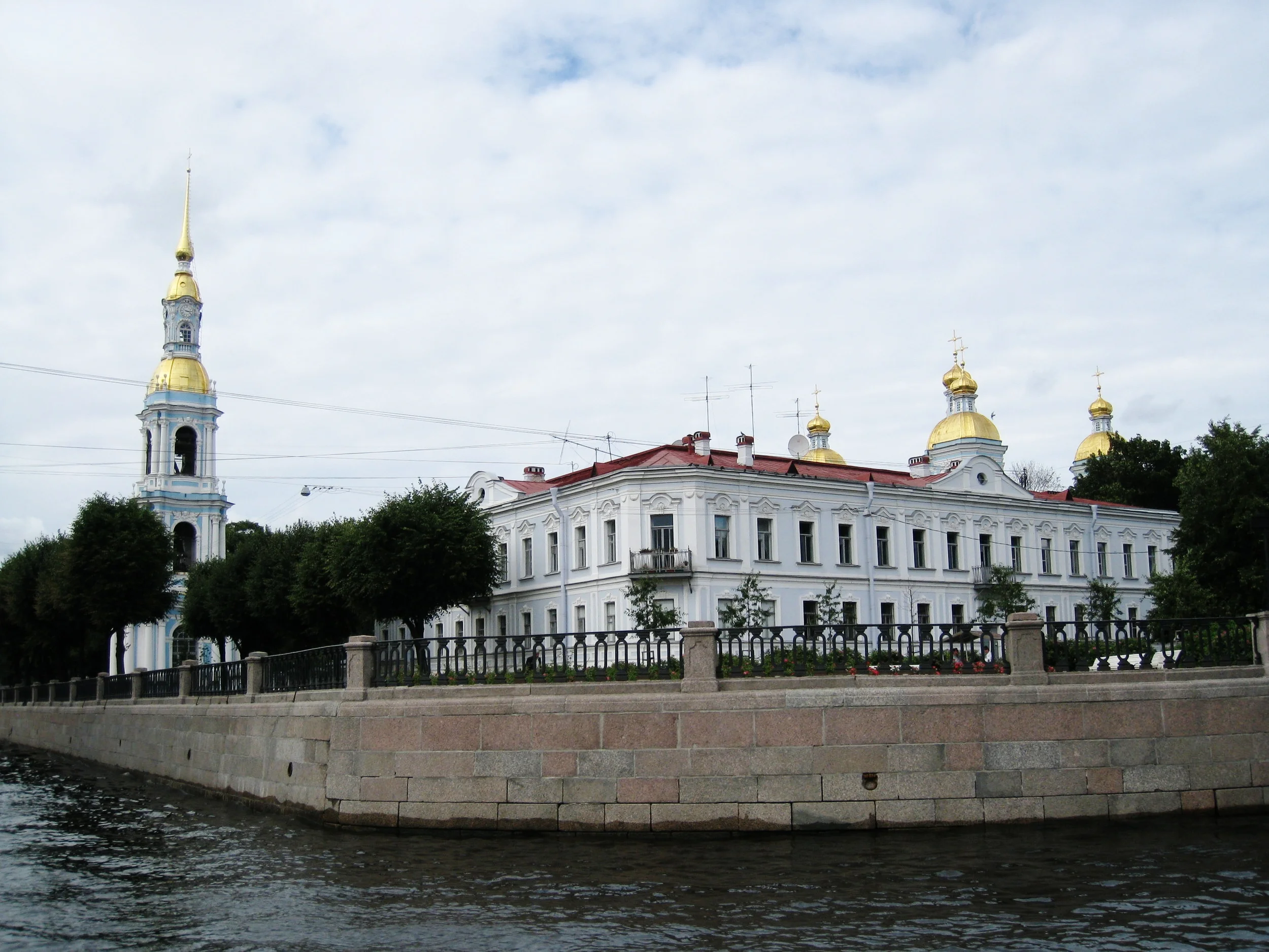  St. Petersburg--The Canal next to the Bell Tower of the St. Nicolas Cathedral 