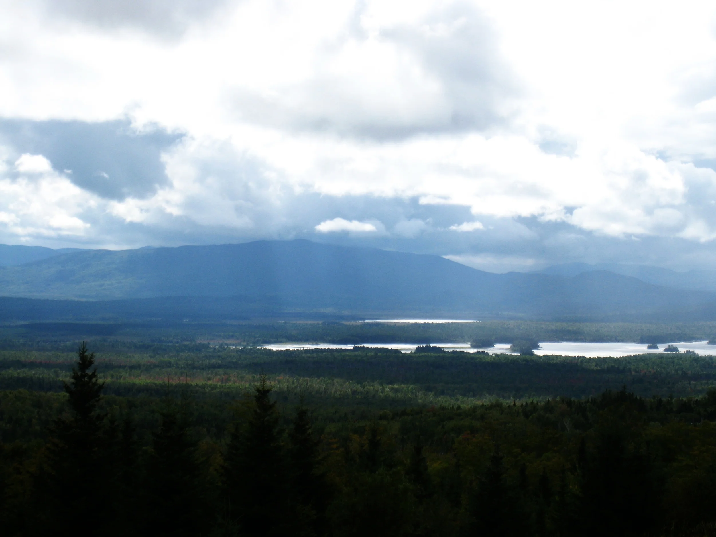 Kennebec River near Canada with the mountains 