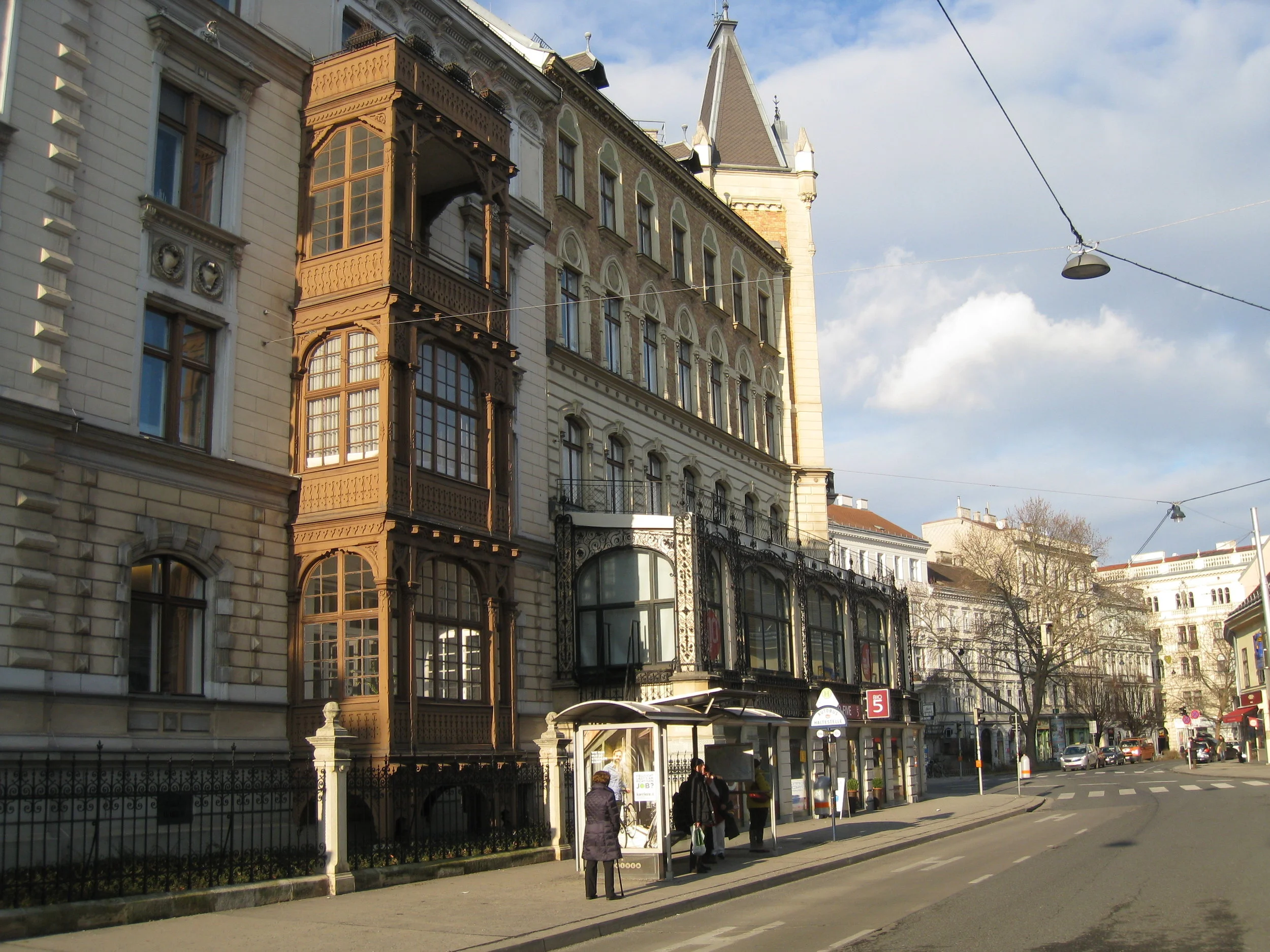  Vienna--On the street--Margareten Plaza--The palace 