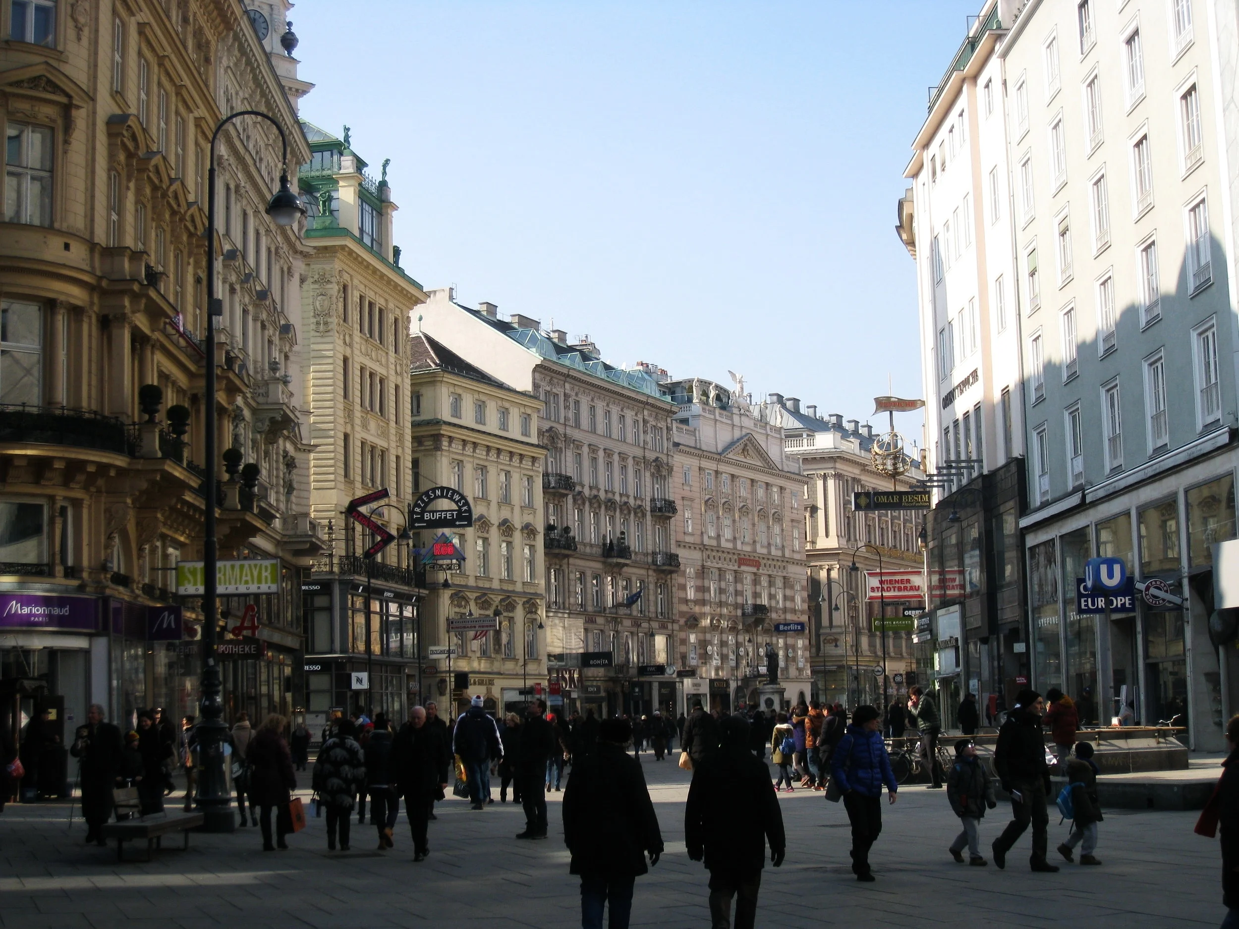  Vienna--Old City--The Graben--The other main street in Old Town 