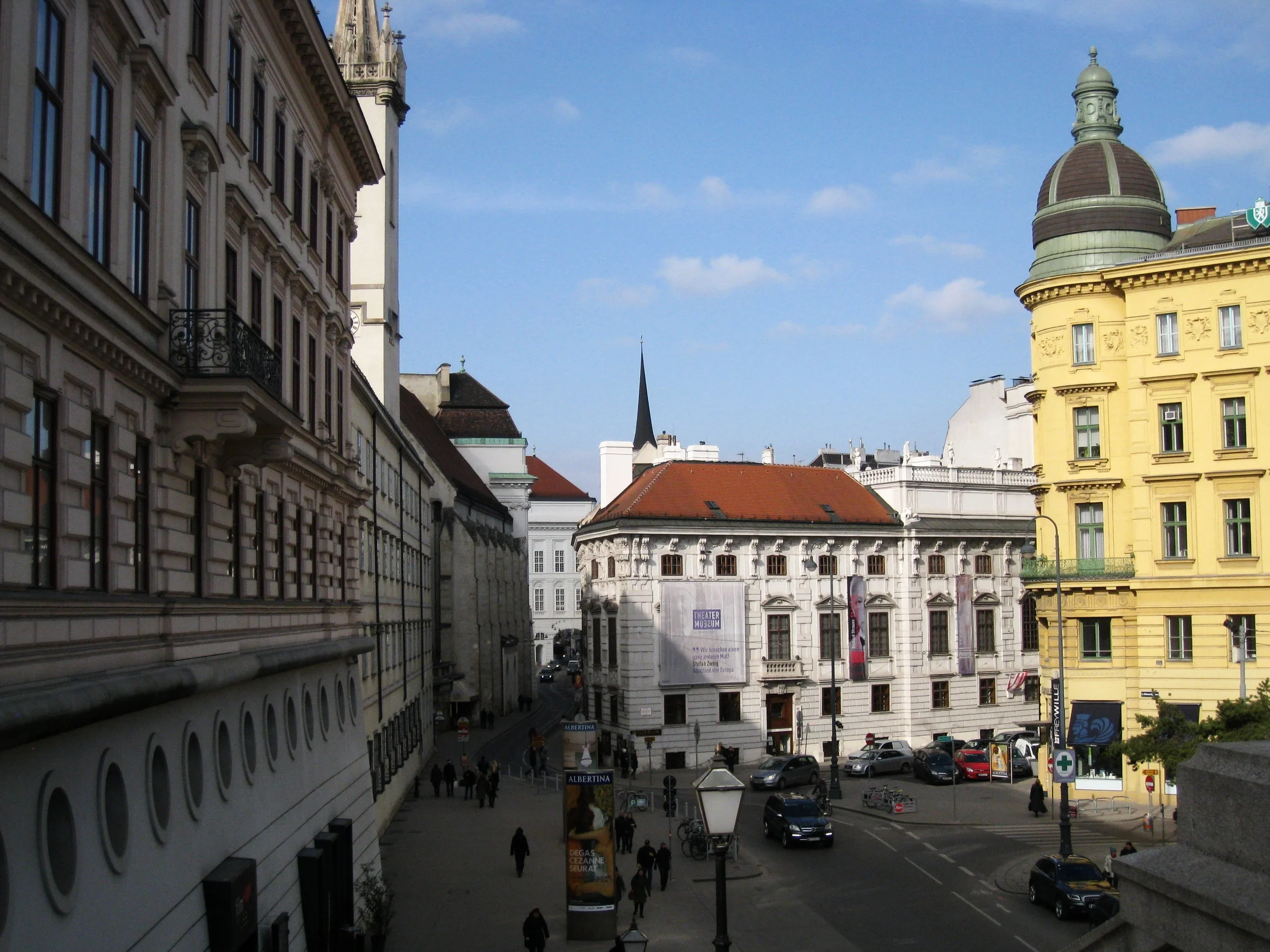  Vienna--View from the Albertina toward Hofburg 