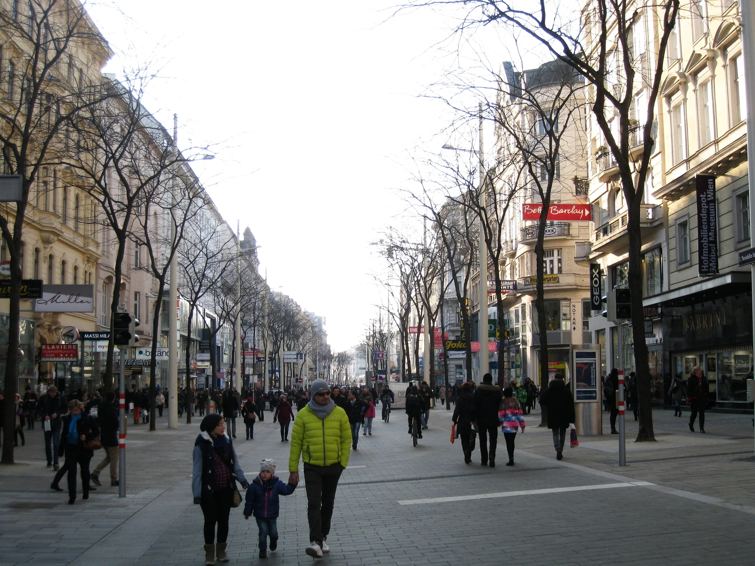  Vienna--Mariahilfe Strasse--The main shopping street of Vienna, near our apartment 