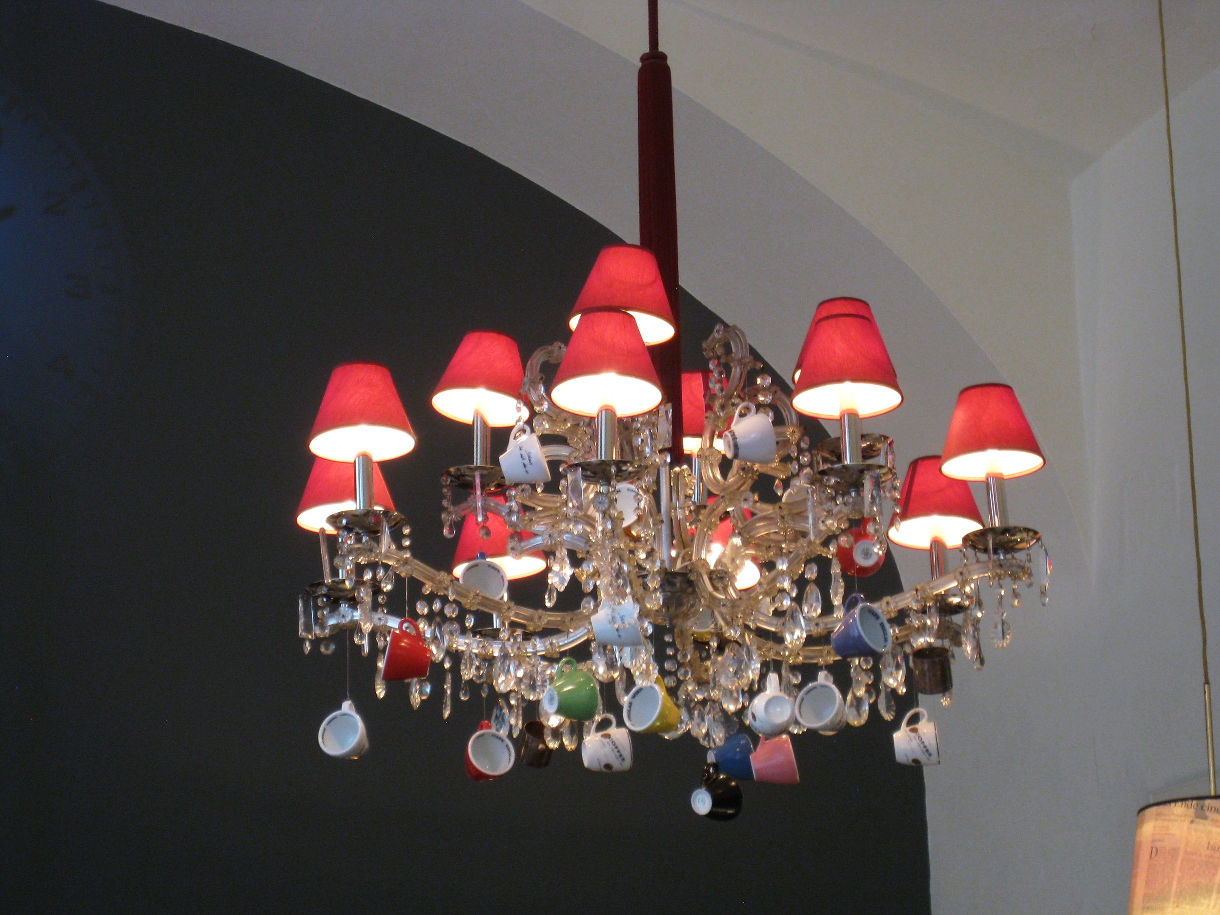  Vienna--Chandelier in Diglas Cafe 