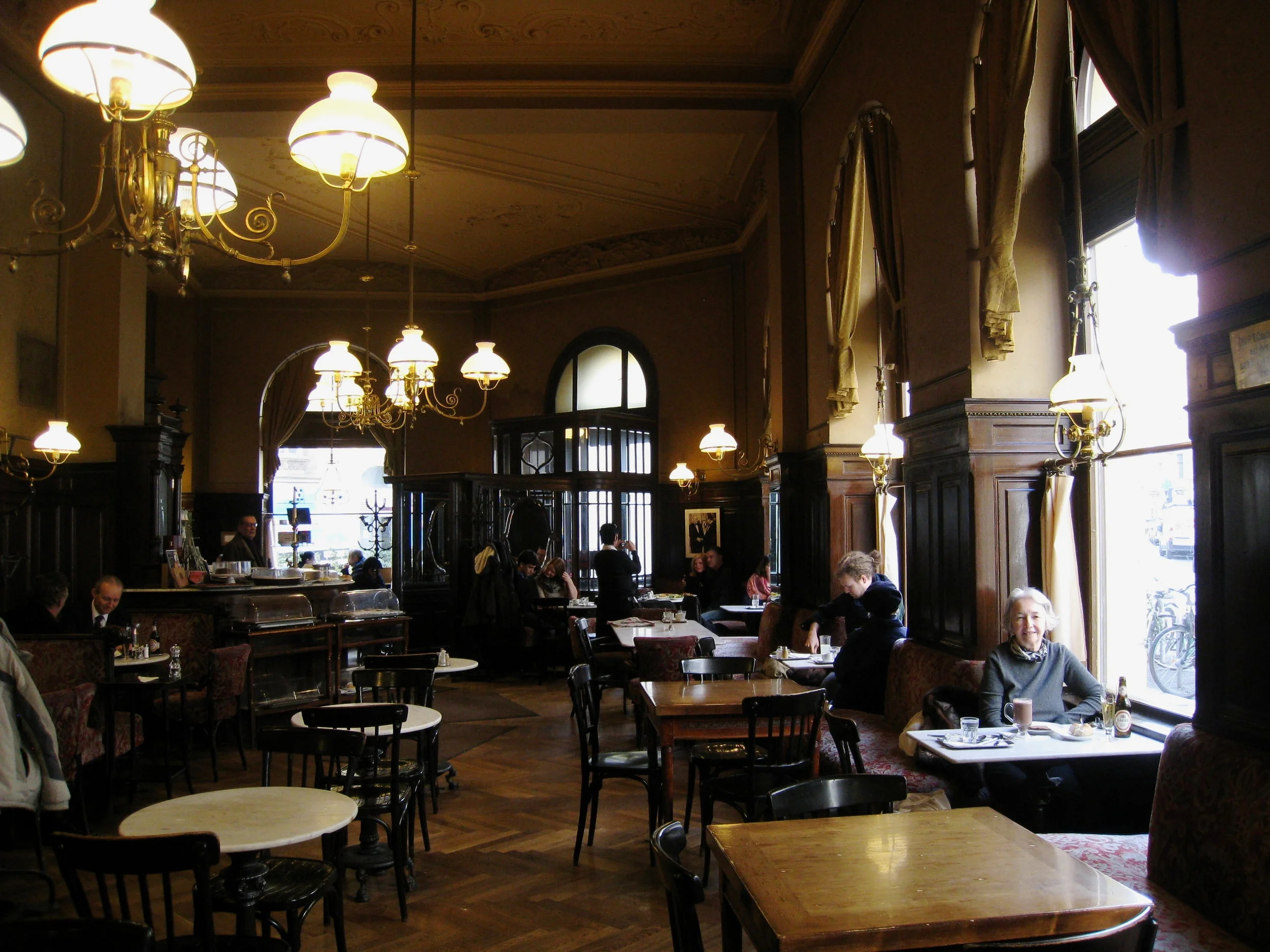  Vienna--Cafe Sperl, with Carrol 