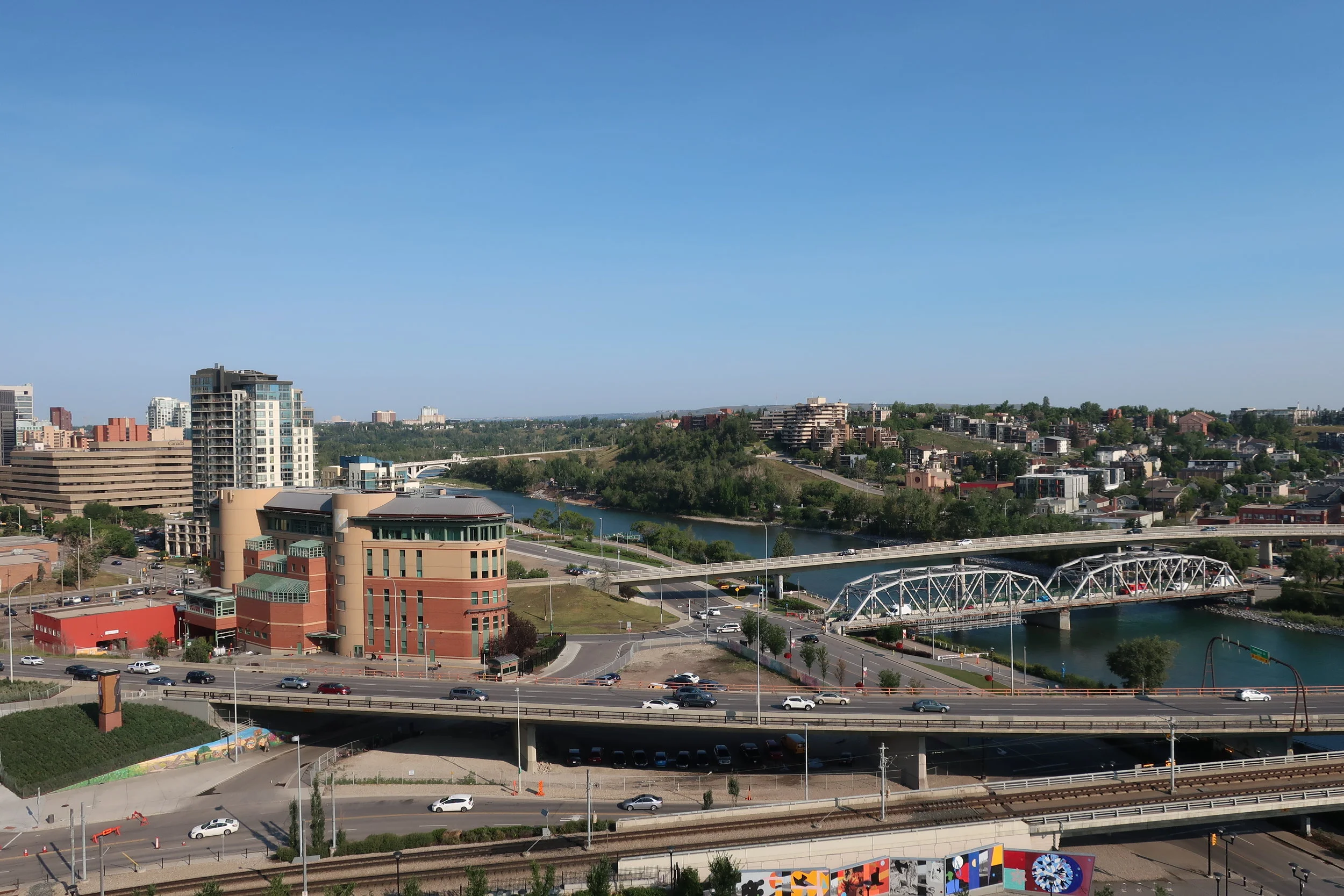  Calgary--View toward downtown from our apartment 