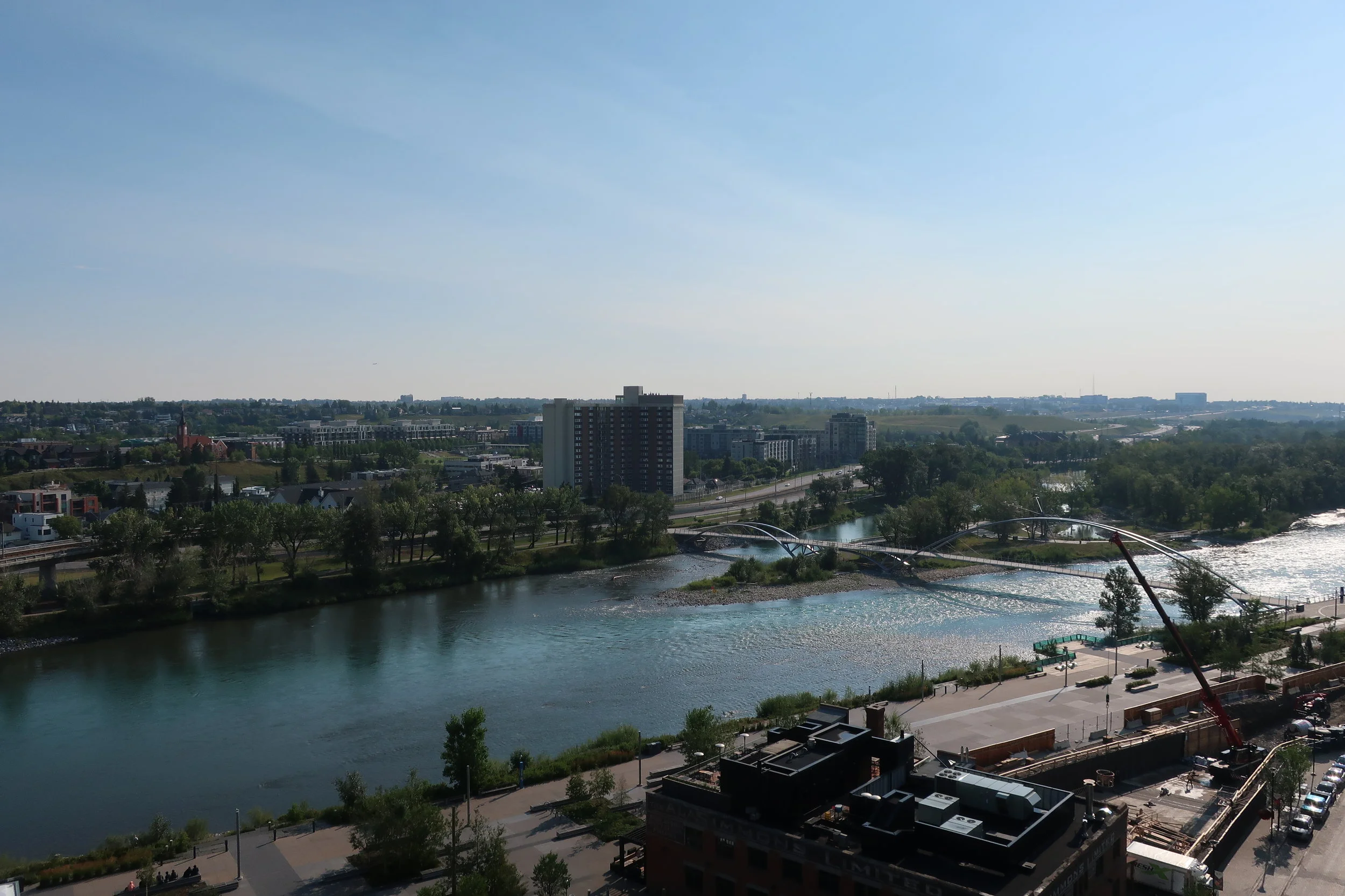  Calgary--View toward suburbs from our apartment 