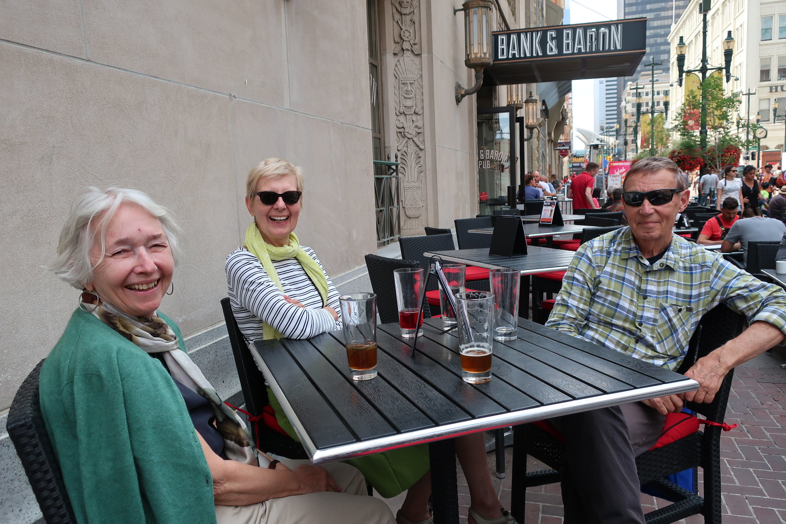  Calgary--Downtown--Main pedestrian street--Bank and Baron pub--Carrol Benner Kindel, Christin Grieser Kindel and Harald Grieser 