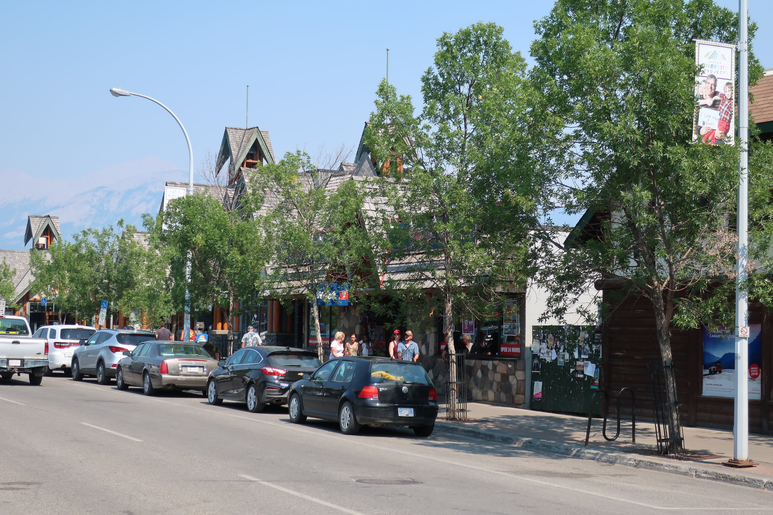  Banff and Jasper National Parks--Icefields Parkway--Jasper downtown 
