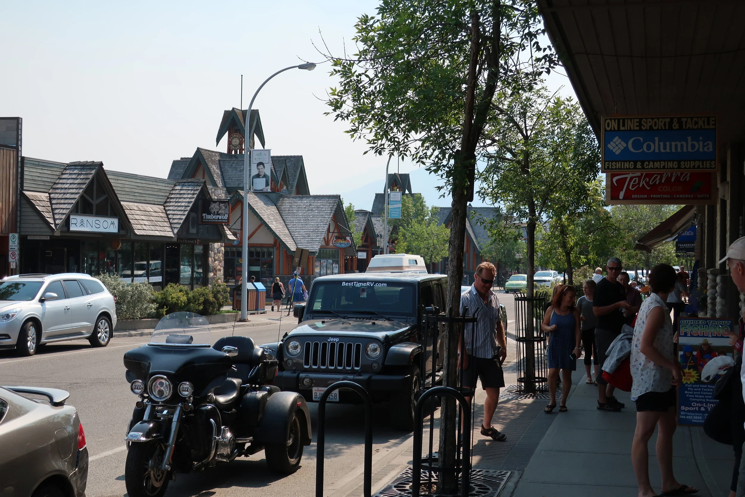  Banff and Jasper National Parks--Icefields Parkway--Jasper downtown 