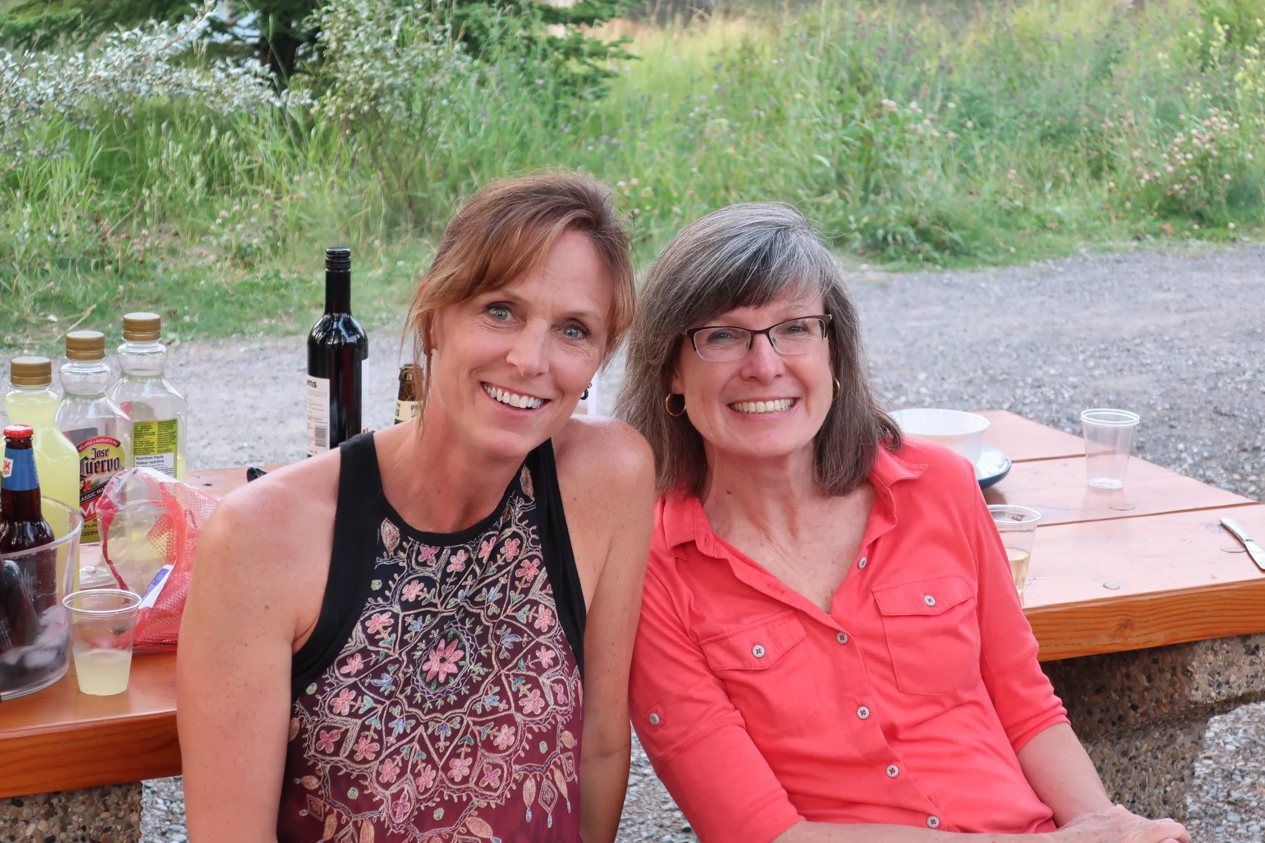  Canmore--Harald and Christin Grieser's 45th Wedding Anniversary Cocktail party--Jody Andropolis and Marilee Brooks 