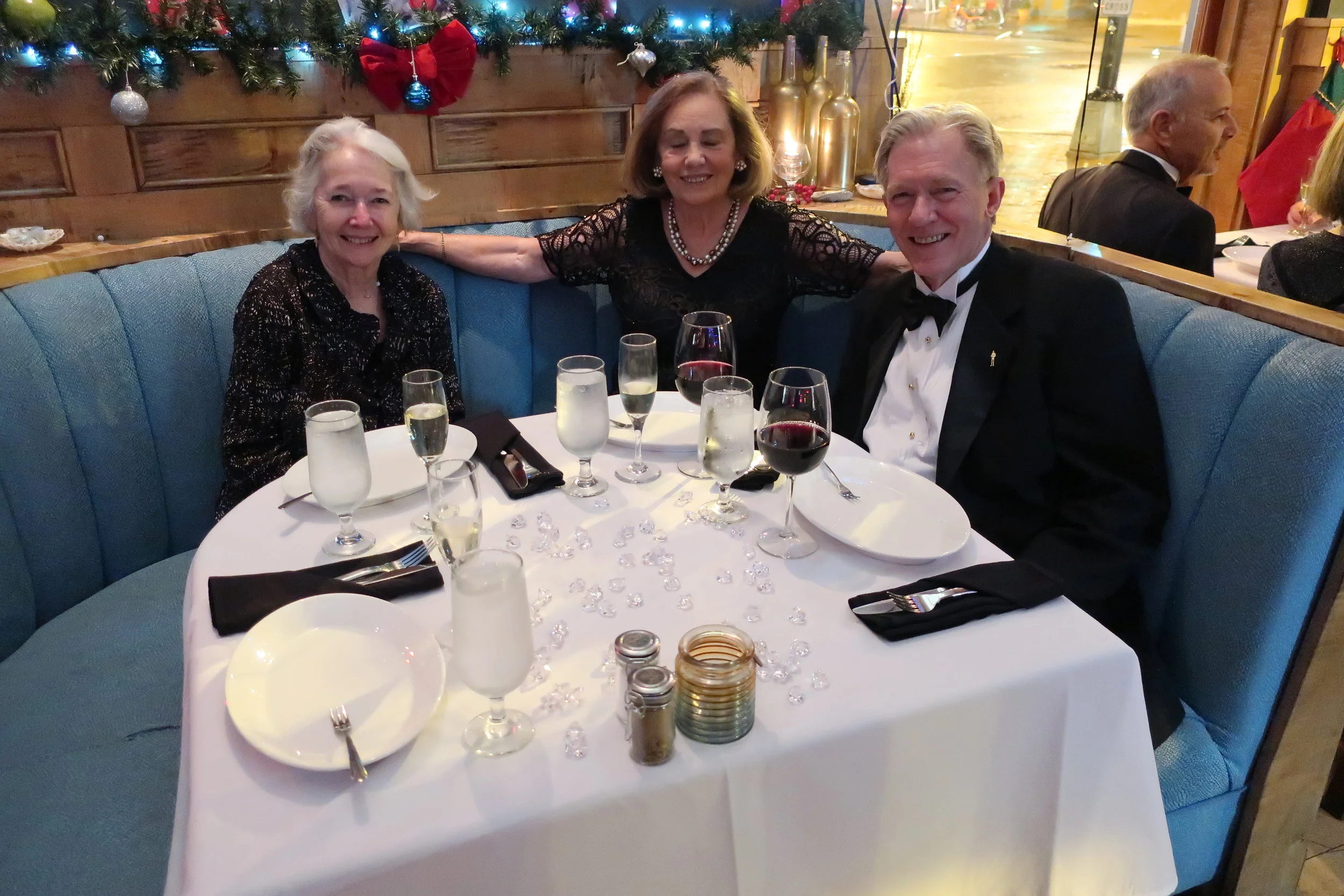  New Year's Eve 2018 at Ophelia's--Carrol Benner Kindel, Margaret Starkey and Rob Carlson 