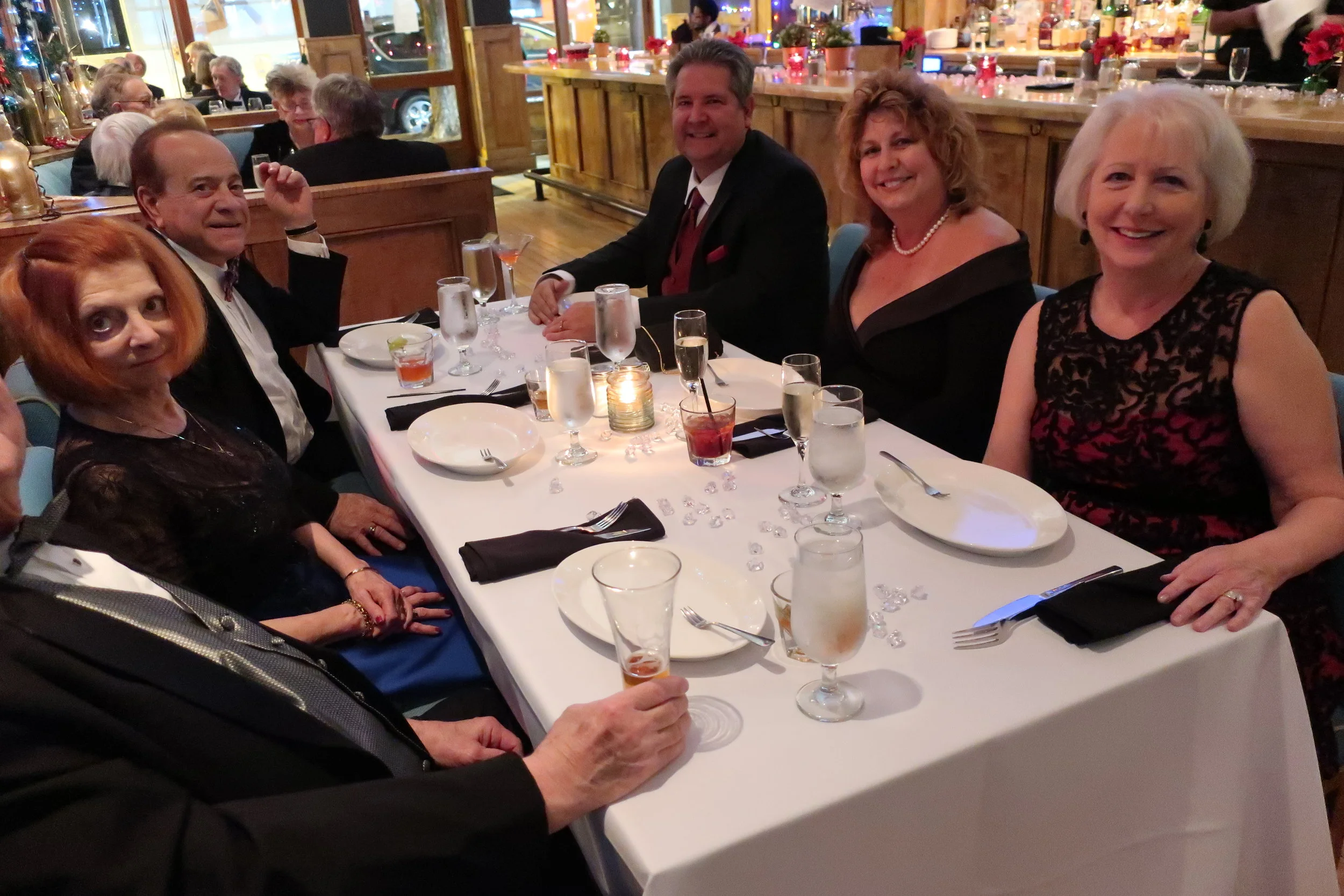  New Year's Eve 2018 at Ophelia's--Eugena Blythe, Paul Bonolis, Paul Zarachowicz, Jackie Zarachowic and Kathryn Greene 