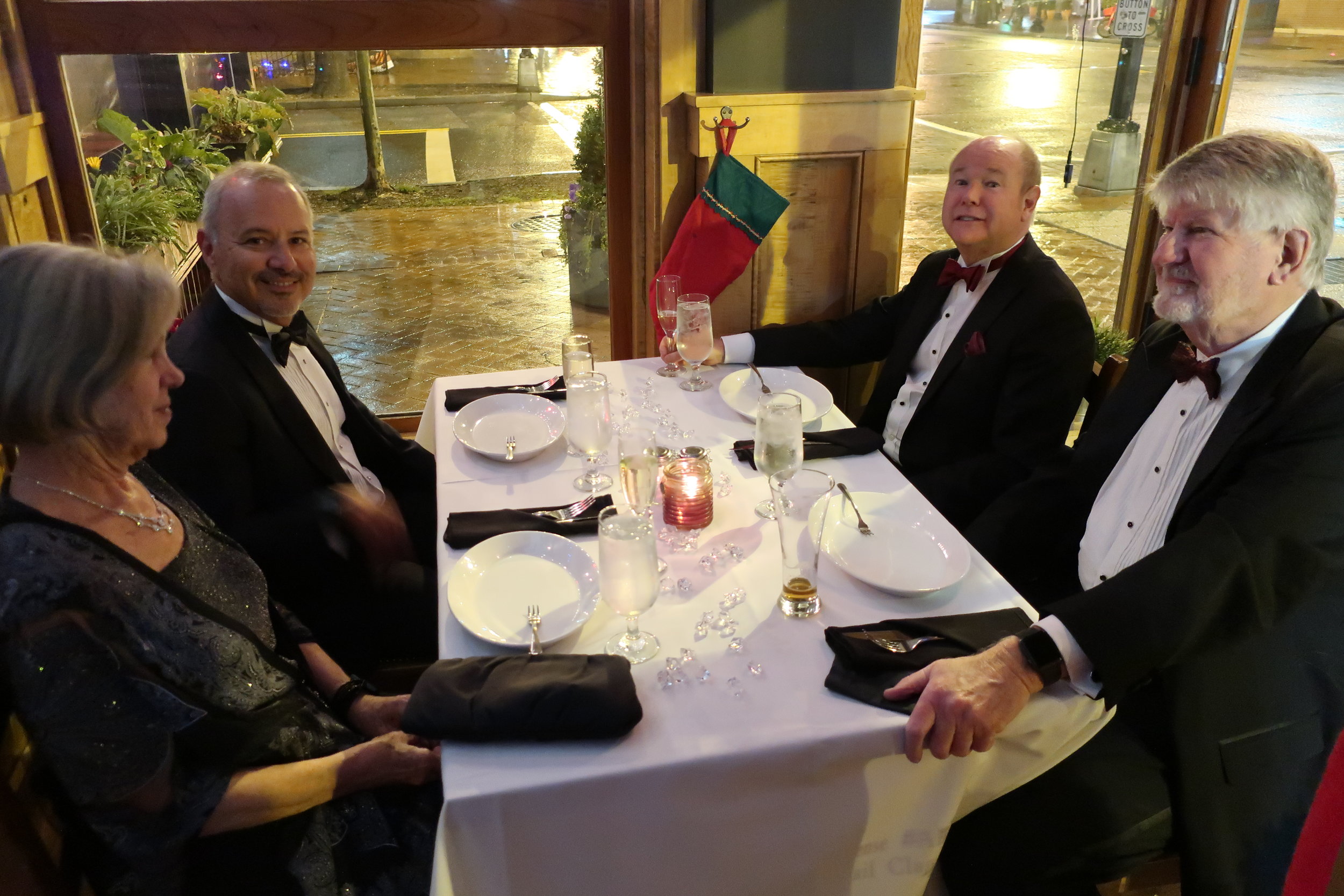  New Year's Eve 2018 at Ophelia's--Kathy Chamberlain, Enrique Gomez, Gene Butler and Robert Bush 