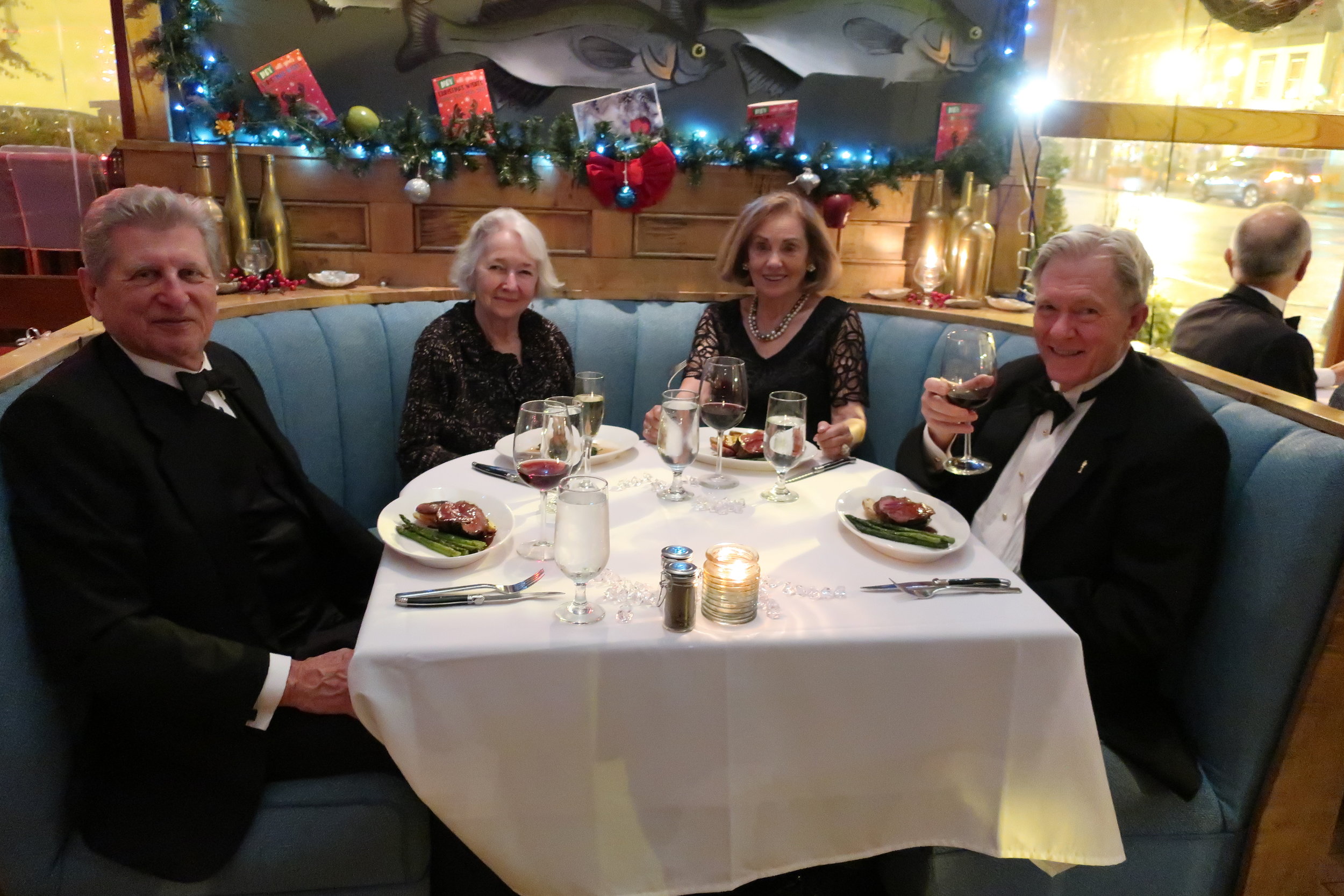  New Year's Eve 2018 at Ophelia's--Karl Kindel, Carrol Benner Kindel, Margaret Starkey and Rob Carlson 