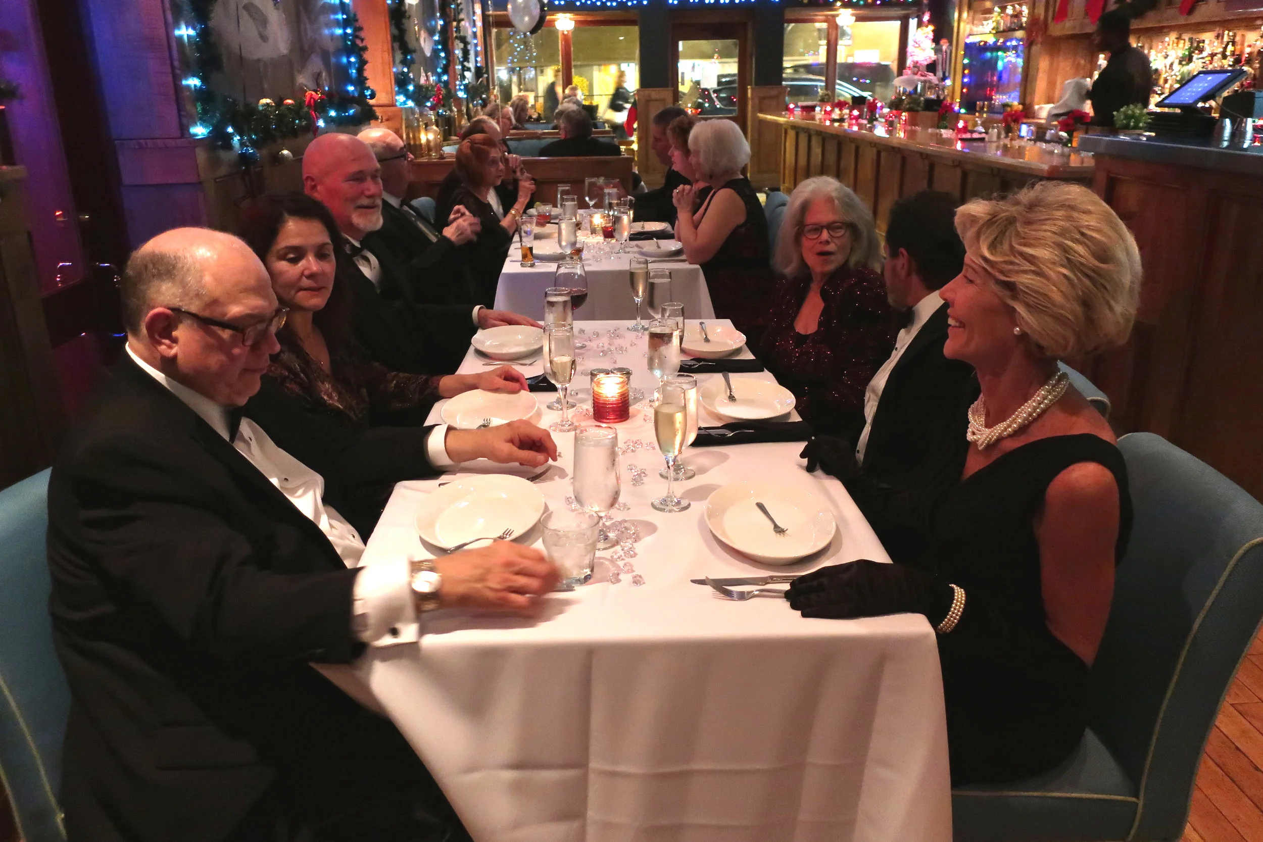  New Year's Eve 2018 at Ophelia's--Jamie Ennis, Heather Tourkin, Rick Schreiber, Janis Ennis, Steve Tourkin and Debbie Schreiber 