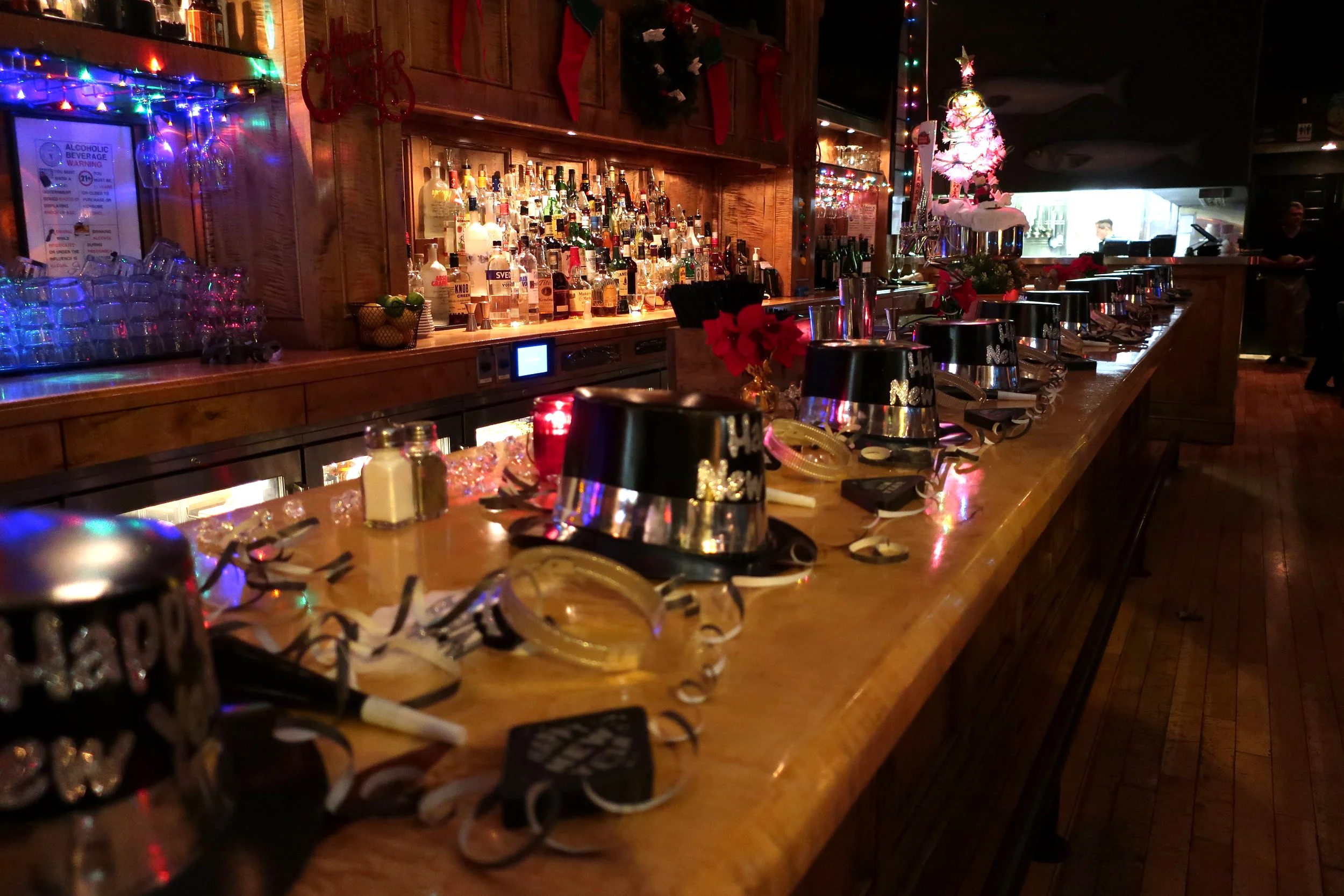  New Year's Eve 2018 at Ophelia's--The Bar just before midnight 