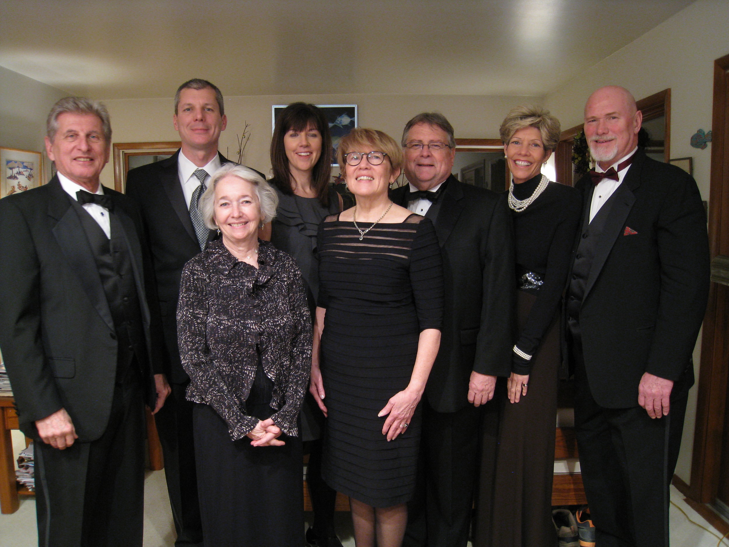  Beach House--New Year's eve 2012--Karl K. Kindel, Peter Kindel, Carrol Benner Kindel, Jennifer Kindel, Cathy Pettinari, Karl Holms, Debbie Schreiber and Rick Schreiber 