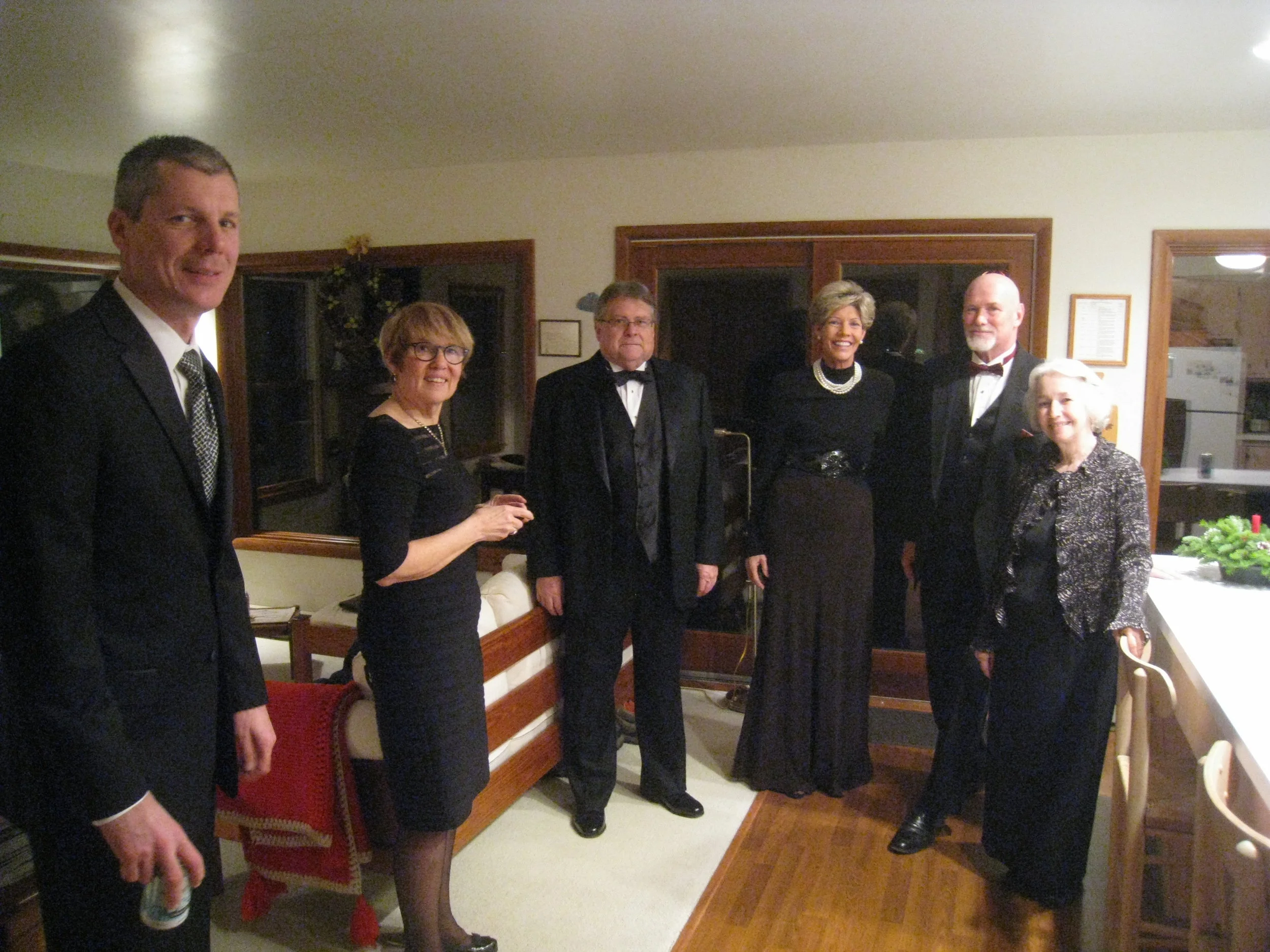  Kent Island, MD - Beachhouse; ready for New Year's Eve, Peter Kindel, Cathy Pettinari, Karl Holmes, Debbie and Rick Schreiber, Carrol Kindel 