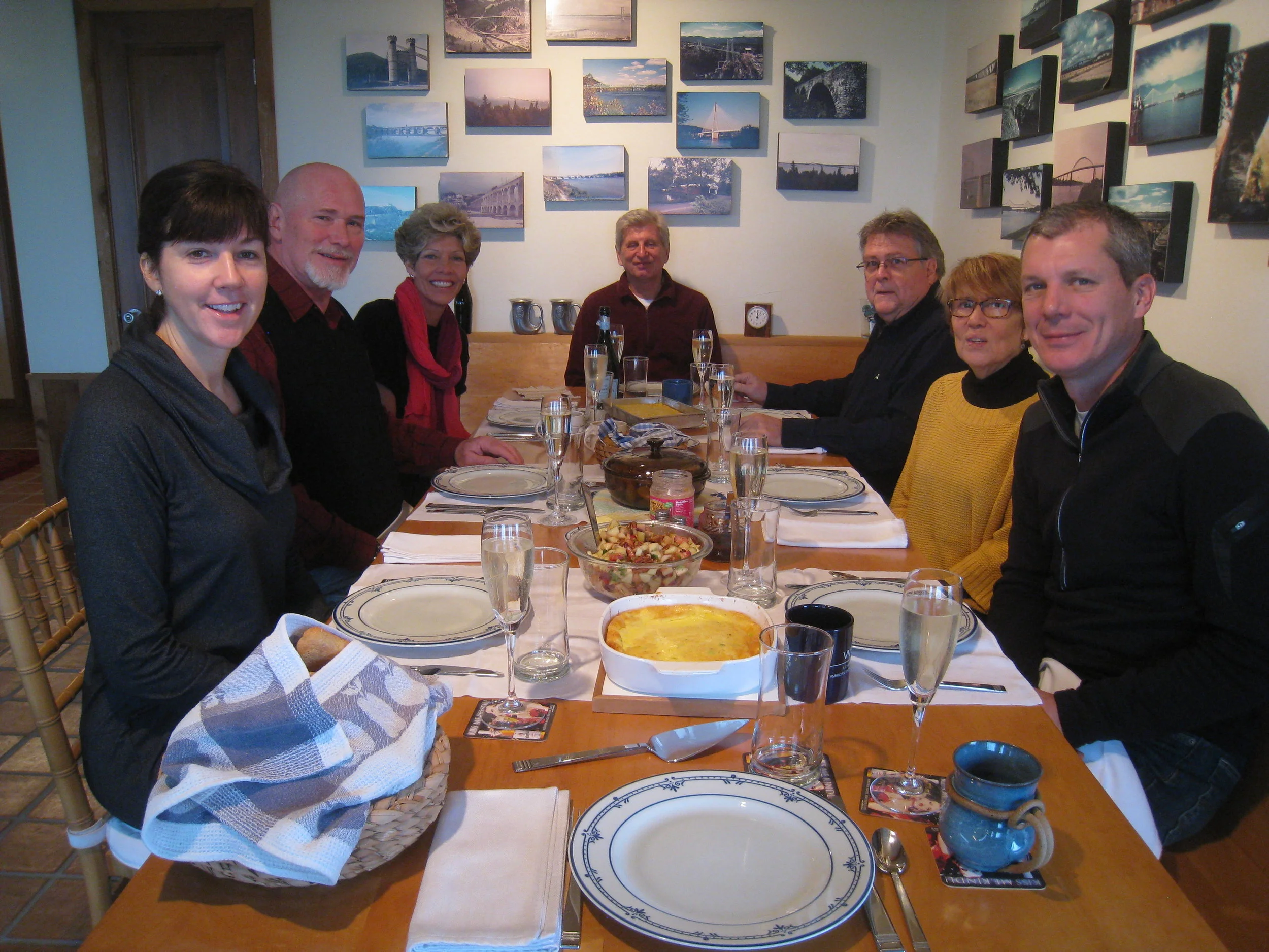  Kent Island, MD - Beachhouse New Year's Day brunch, Jen Kindel, Rick and Debbie Schreiber, Karl Kindel, Karl Holmes, Cathy Pettinari, Peter Kindel 