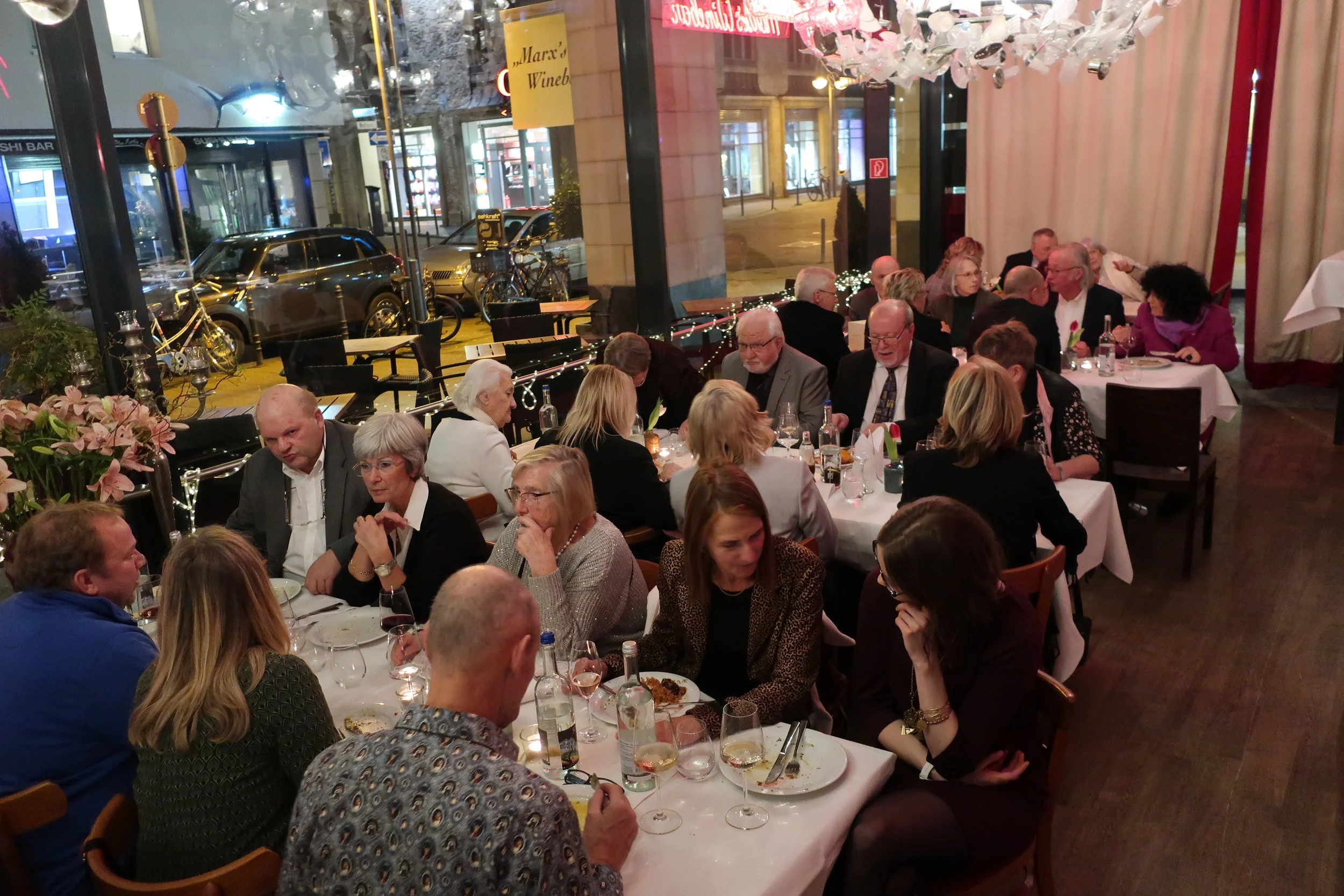  Cologne--Winter 2019--Harald Grieser's 80th birthday at Lithtenberg Cafe. 
