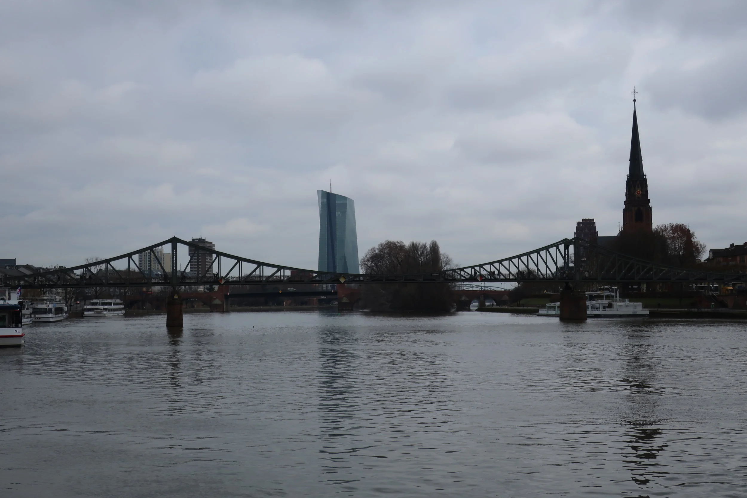  Frankfurt--Winter 2019-- Along the Main River--Eisner Steg 