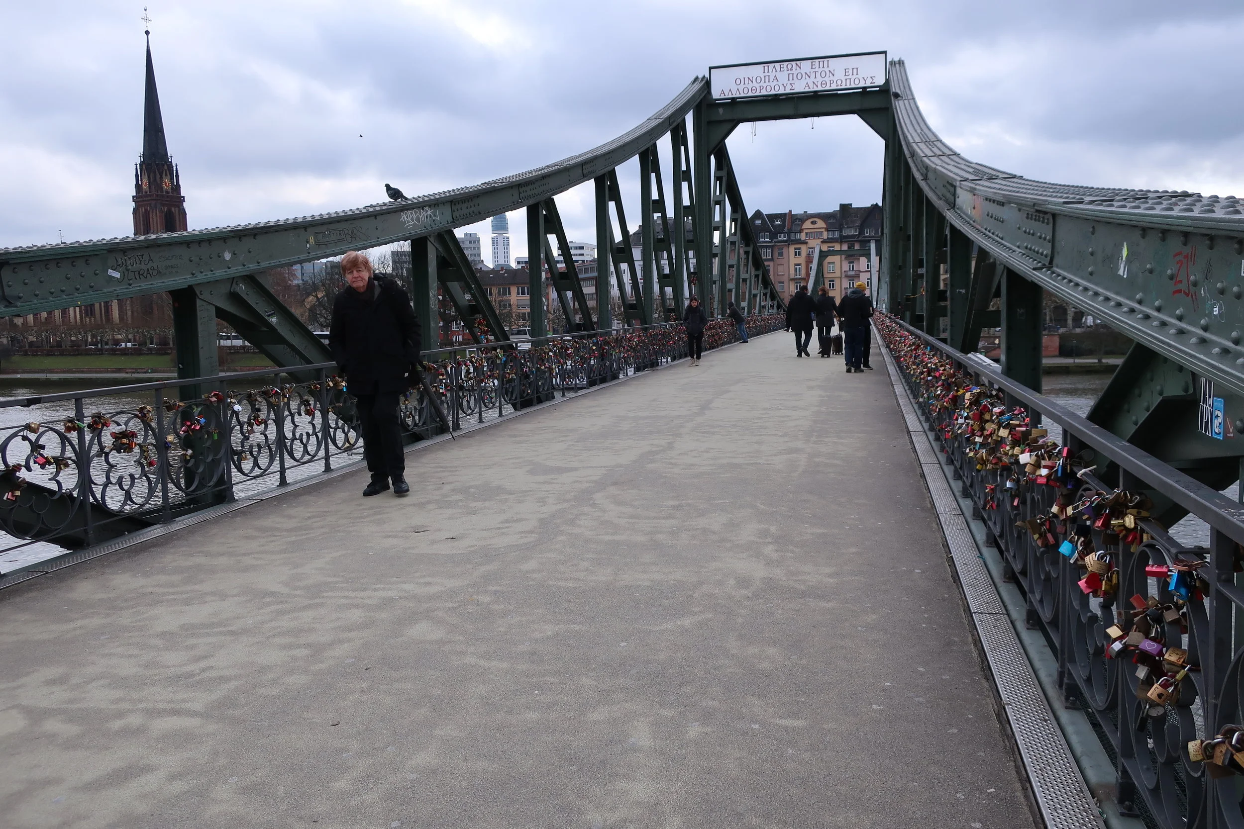 Frankfurt--Winter 2019-- Along the Main River--Eisner Steg 