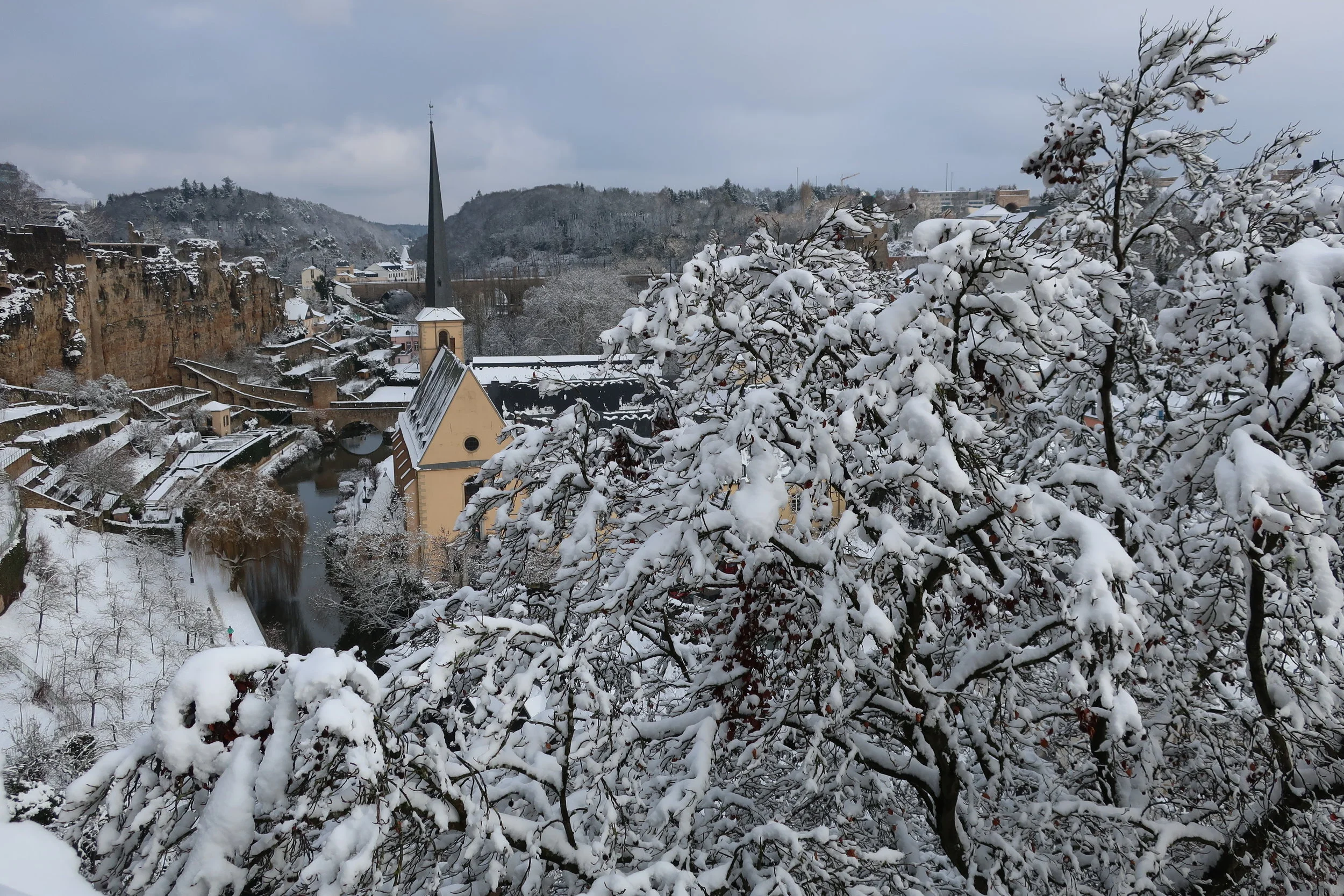  Luxembourg--Winter 2019--The Corniche and St. Jean-Paul in the Grund 