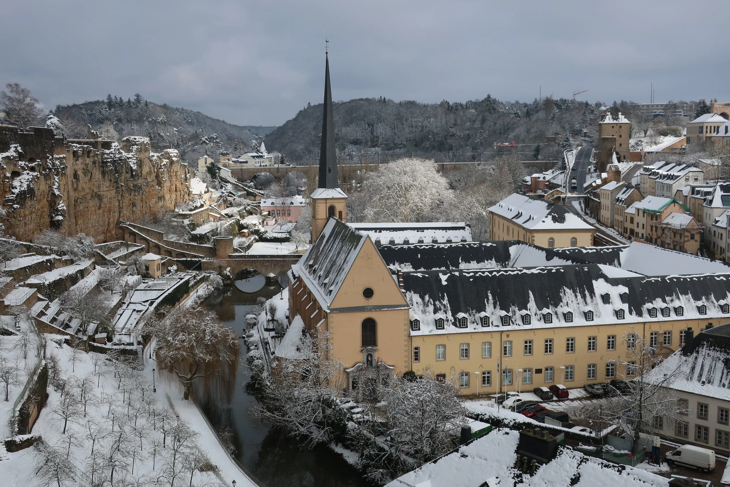  Luxembourg--Winter 2019--The Corniche and St. Jean-Paul in the Grund 
