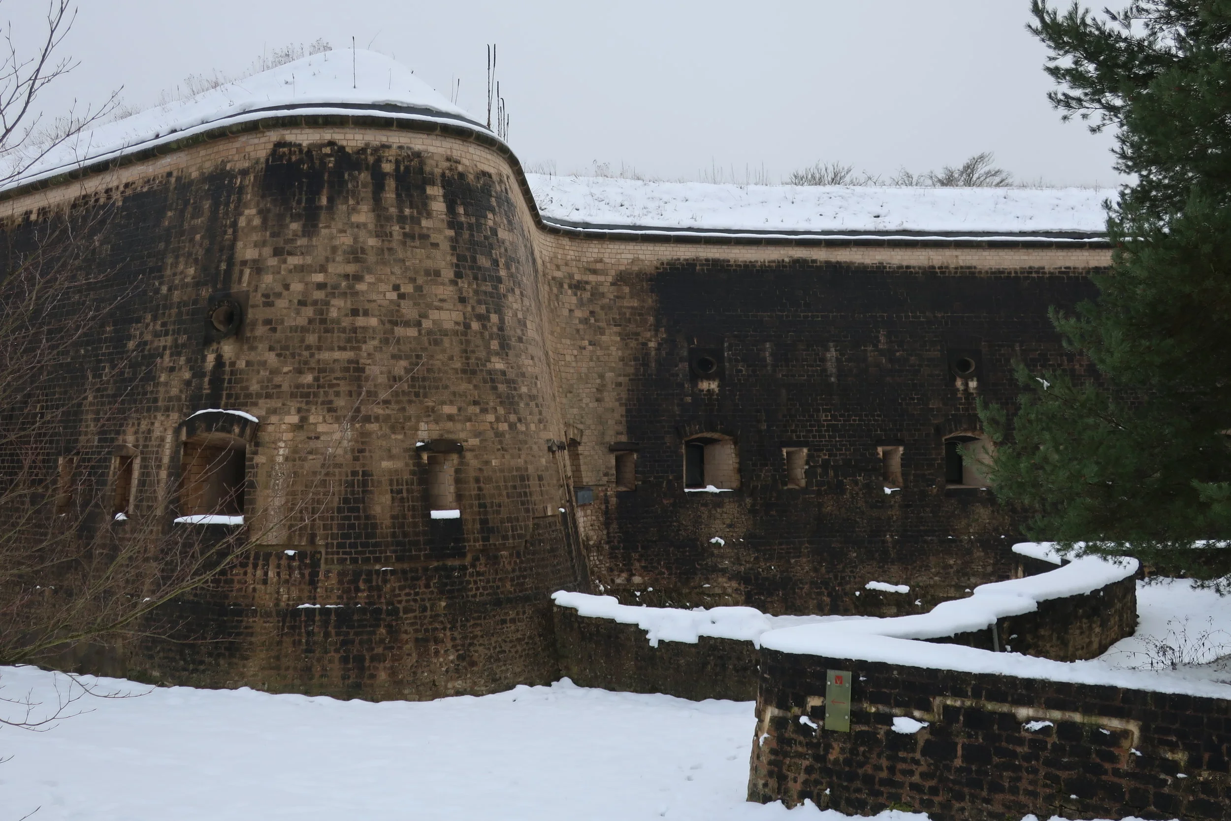  Luxembourg--Winter 2019--Fort Thungen (the Museum Drai Eechln) in Kirchberg 