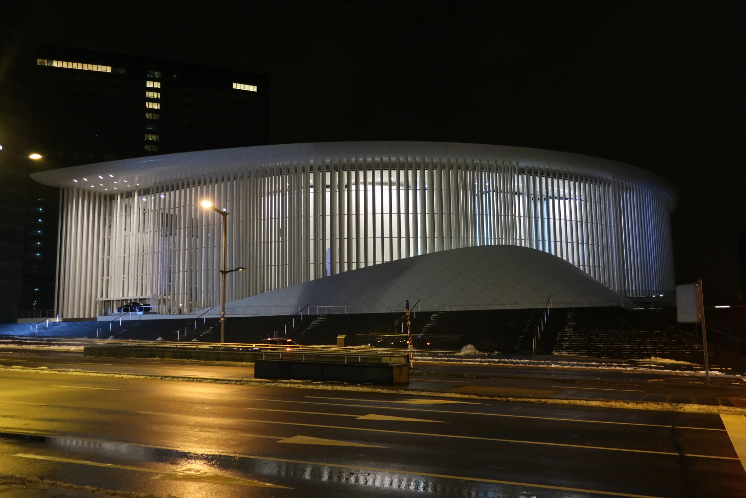 Luxembourg--Winter 2019--The Philharmonie where we saw Balthasar-Neuman Enemble, Thomas Hengelbrock, directing (really outstanding) 