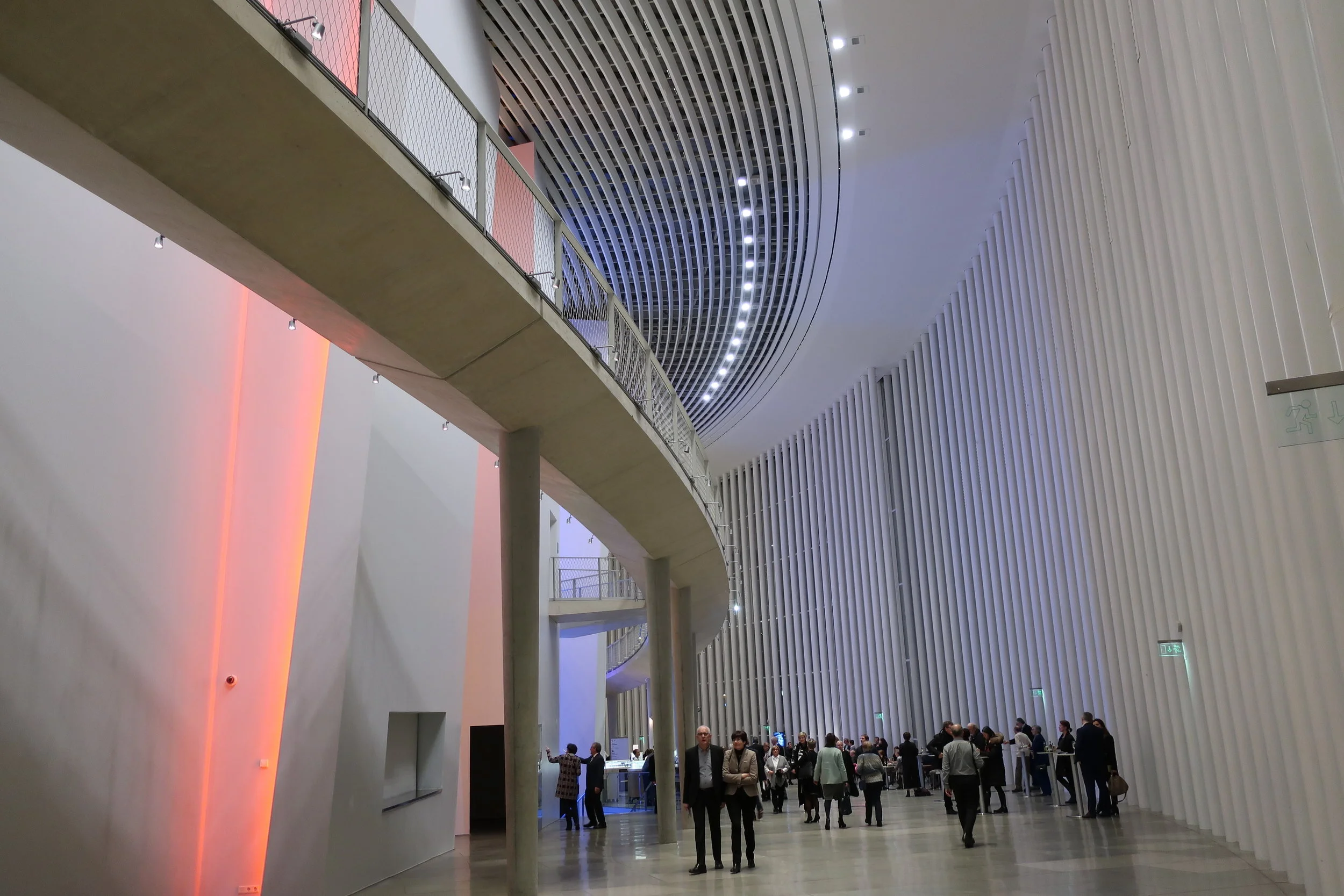  Luxembourg--Winter 2019--The Philharmonie, the flight to the balconies 