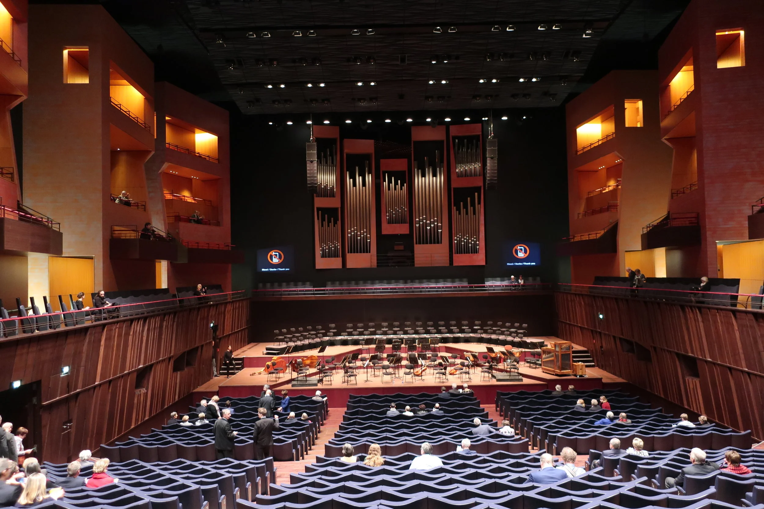  Luxembourg--Winter 2019--The Philharmonie where we saw Balthasar-Neuman Enemble, Thomas Hengelbrock, directing (really outstanding), Main Concert Hall 