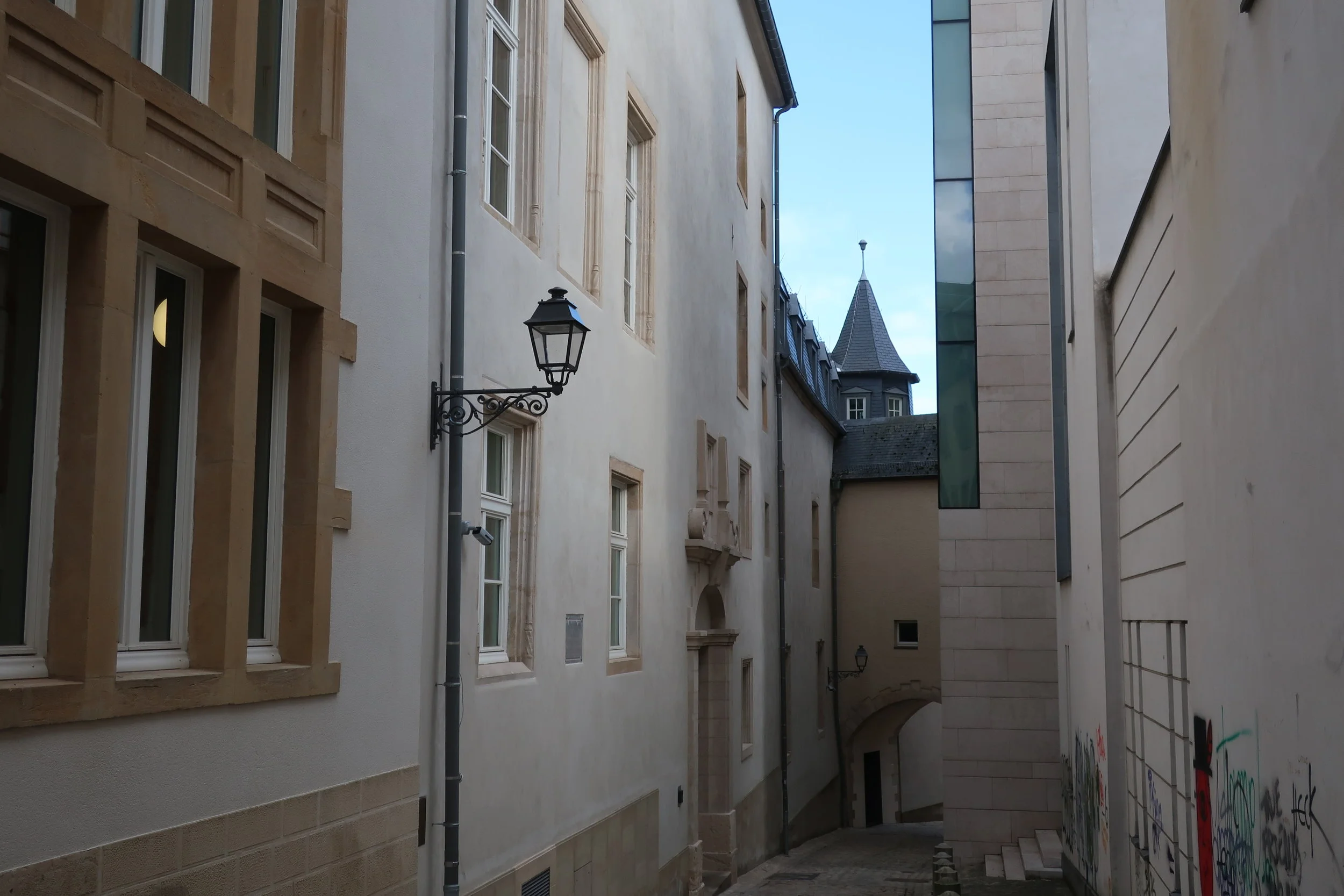  Luxembourg--Winter 2019--Typical passage near the Three Towers 