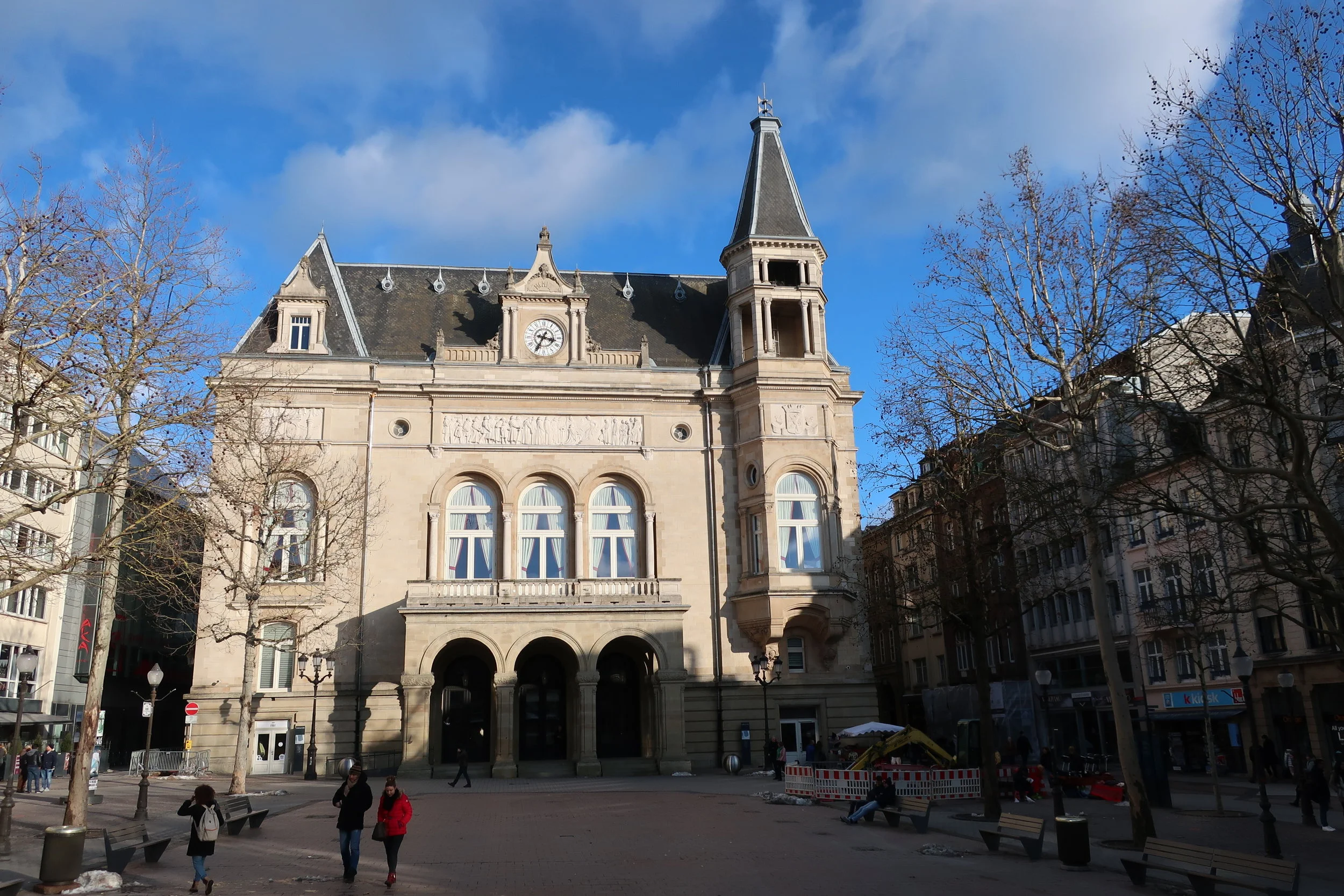  Luxembourg--Winter 2019--The Plaza d'Armes (the main city plaza) 