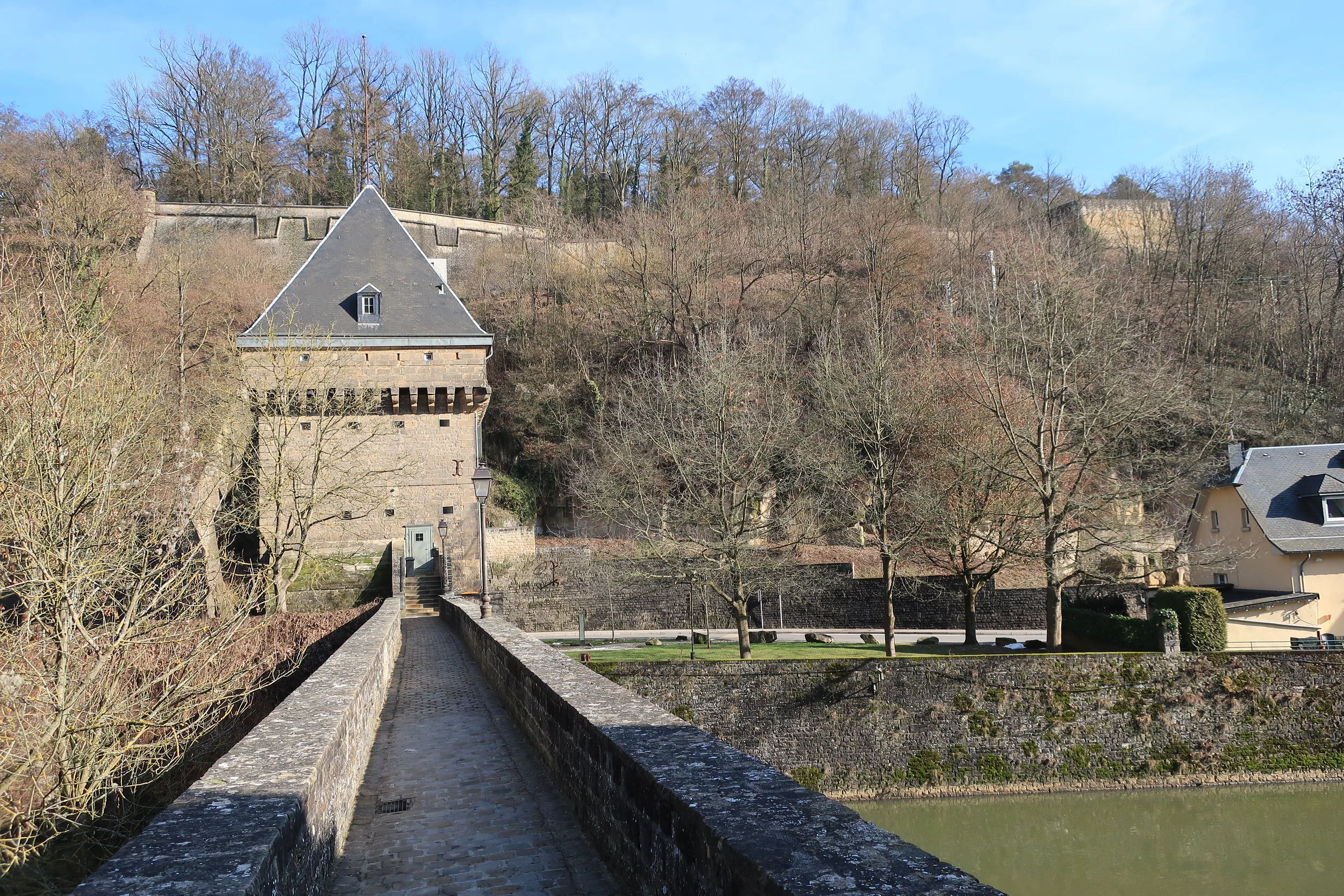  Luxembourg--Winter 2019--Roman bridge (road to Trier) in Pfaffenthal 