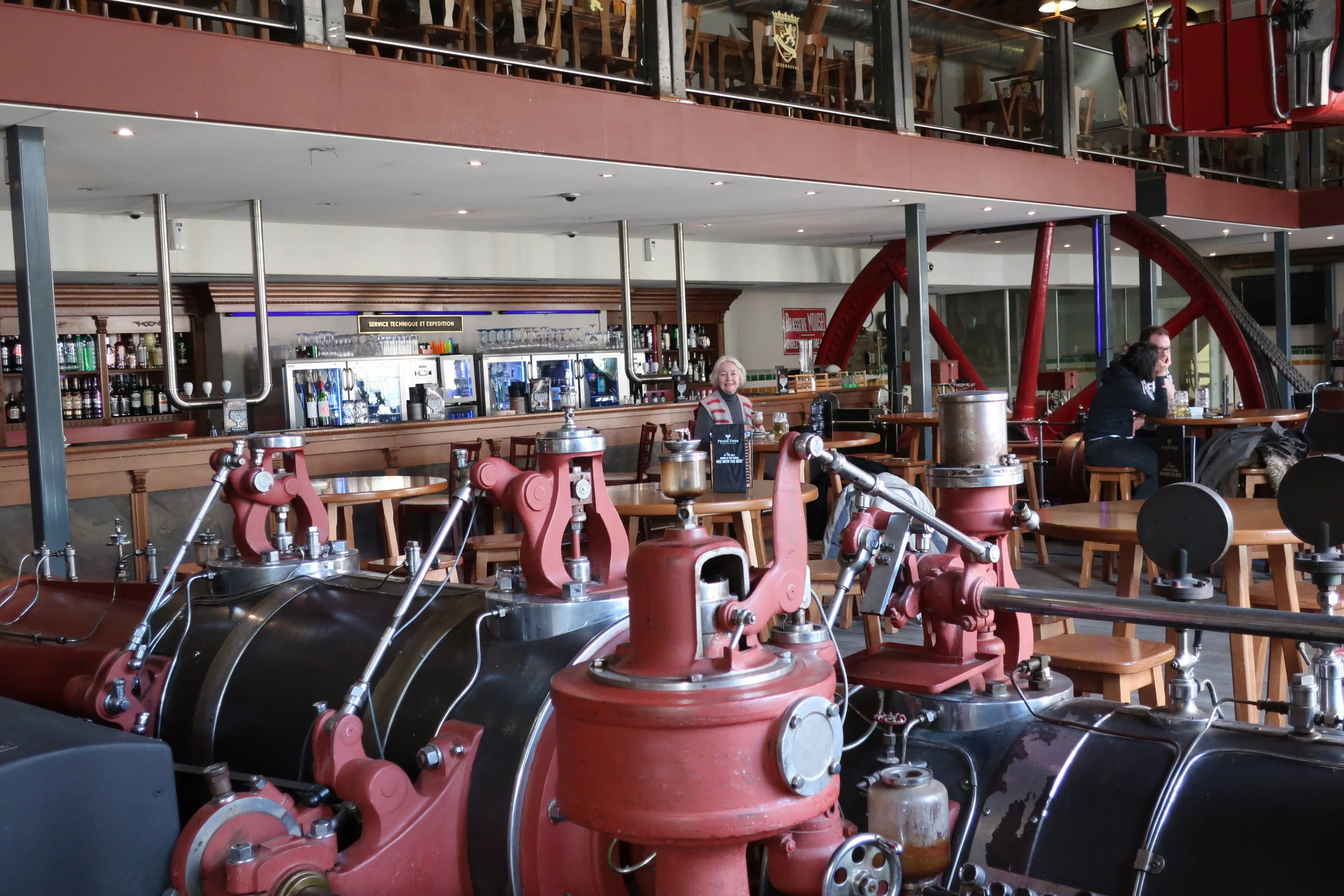  Luxembourg--Winter 2019--Clausen--Luxembourg brewery Clausen with Carrol. This was a power plant with steam engines 