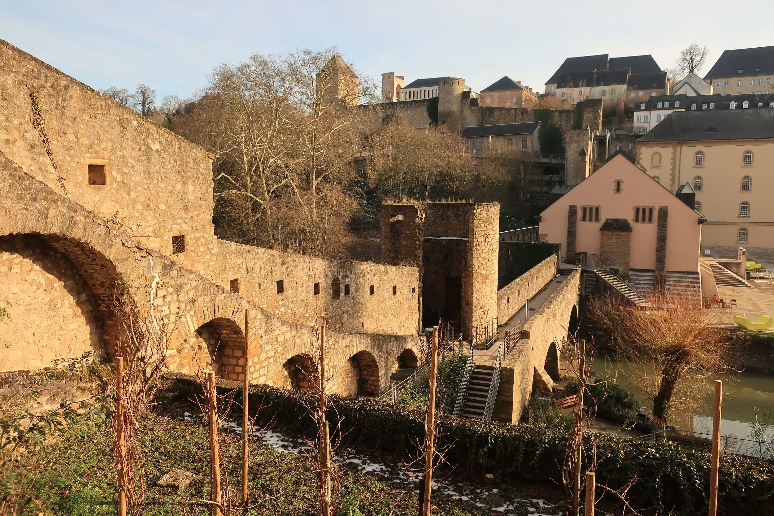  Luxembourg--Winter 2019--Clausen--The Grund--Strierchen Bridge 