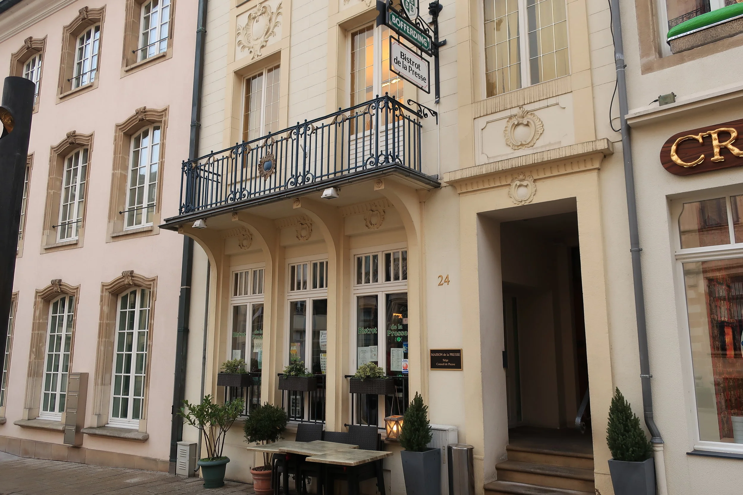  Luxembourg--Winter 2019--Bistrot de la Presse, one of our favorite places (across from the Royal Palace) 