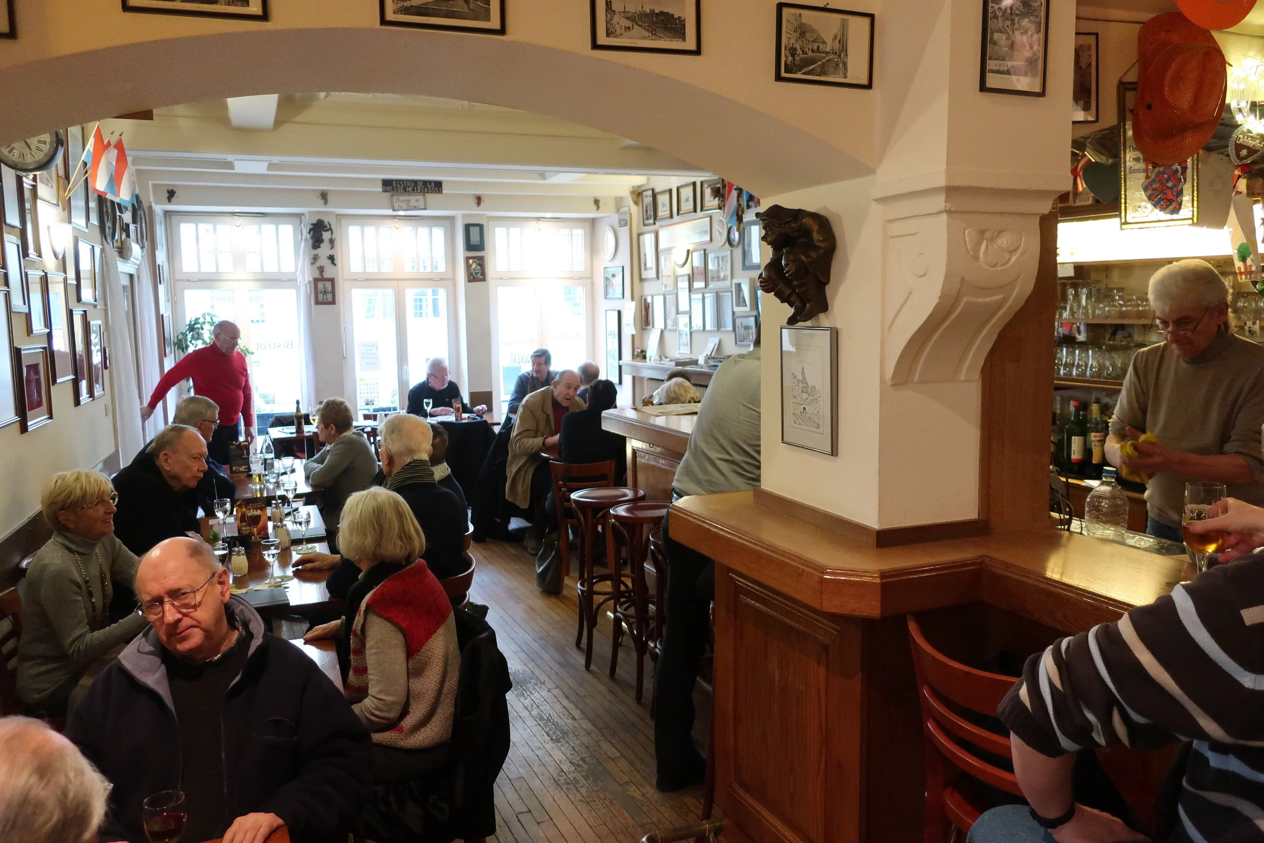  Luxembourg--Winter 2019--Bistrot de la Presse, one of our favorite places (across from the Royal Palace) 